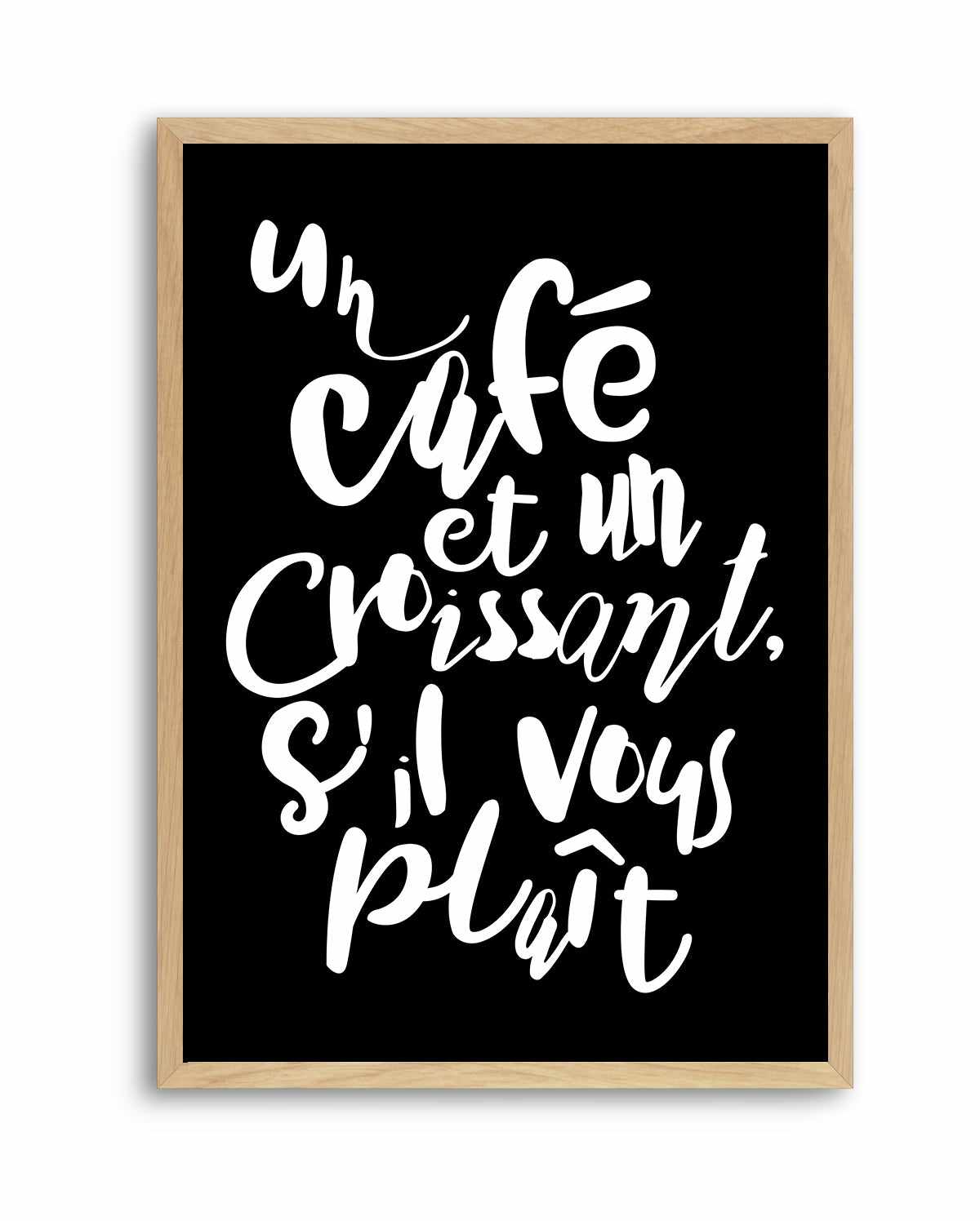 Cafe a Croissant | Art Print from Olive et Oriel where you can shop wallpaper and artworks online