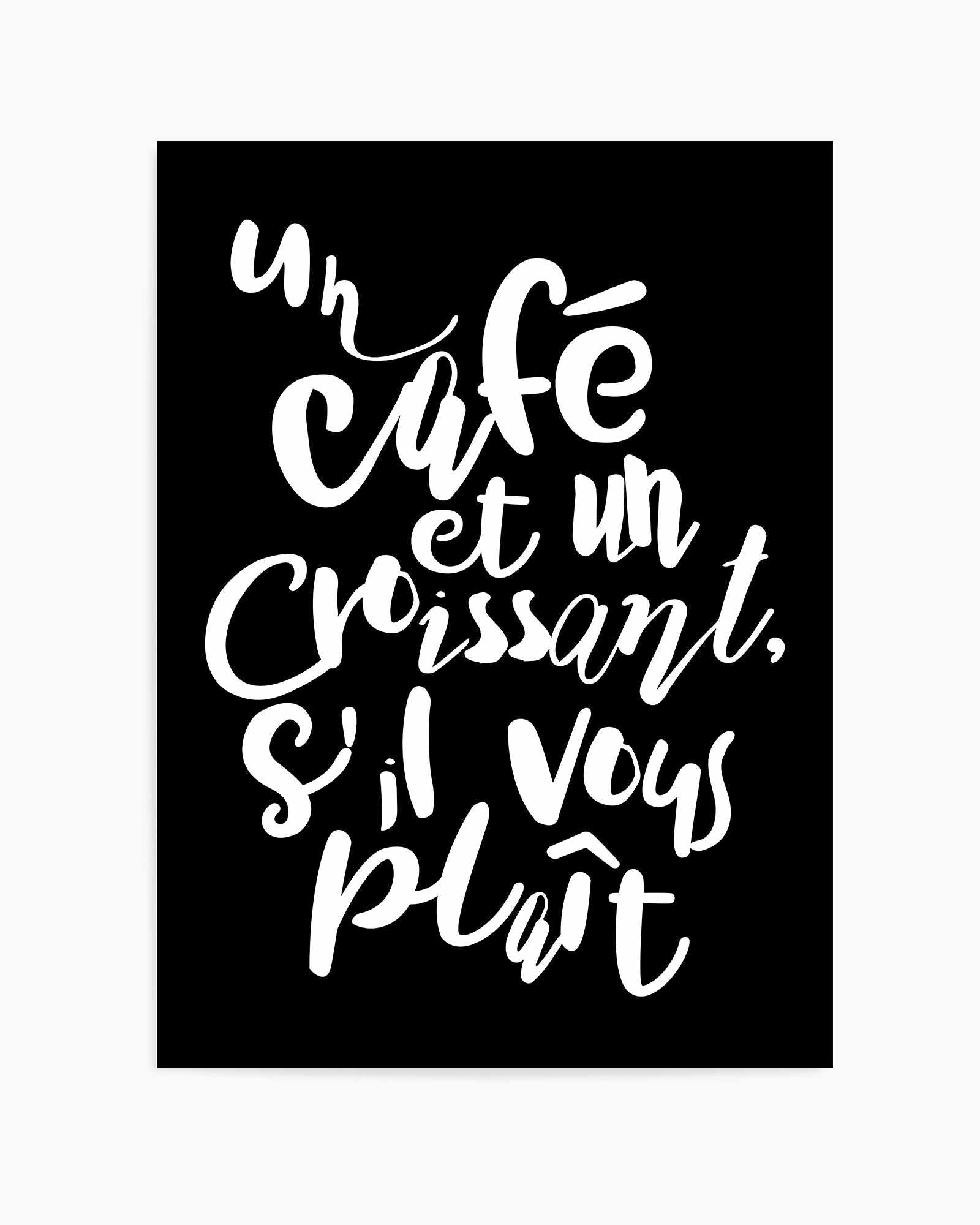Cafe a Croissant | Art Print from Olive et Oriel where you can shop wallpaper and artworks online