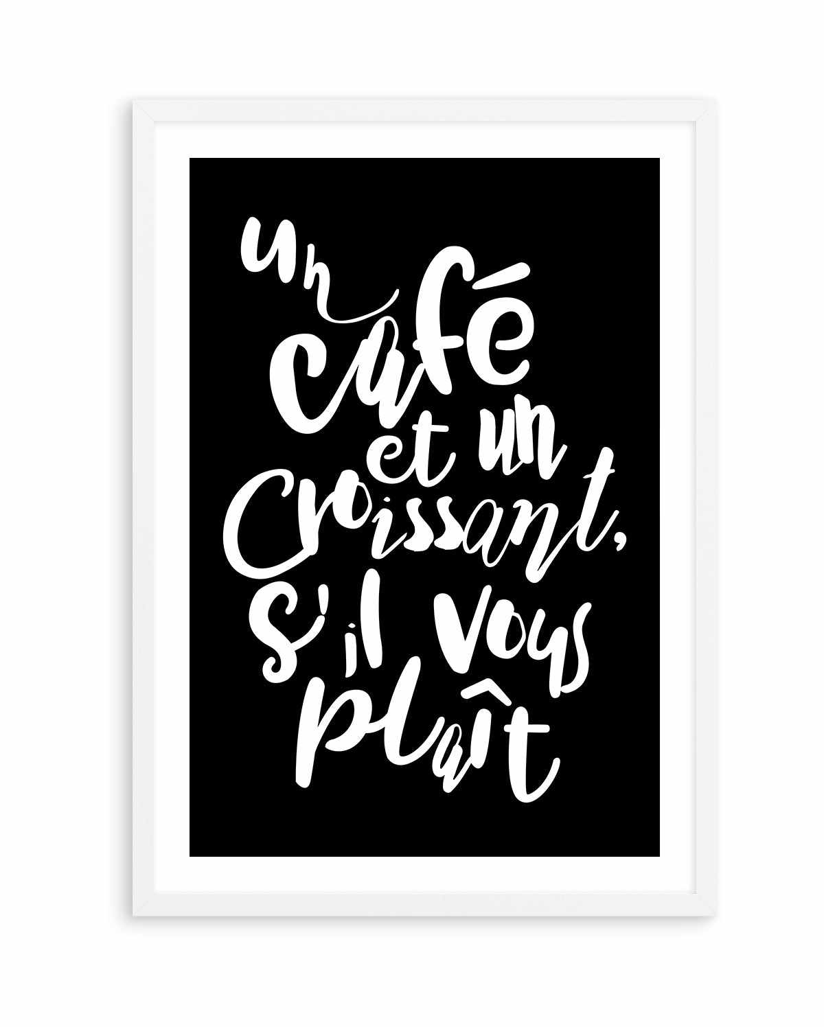 Cafe a Croissant | Art Print from Olive et Oriel where you can shop wallpaper and artworks online