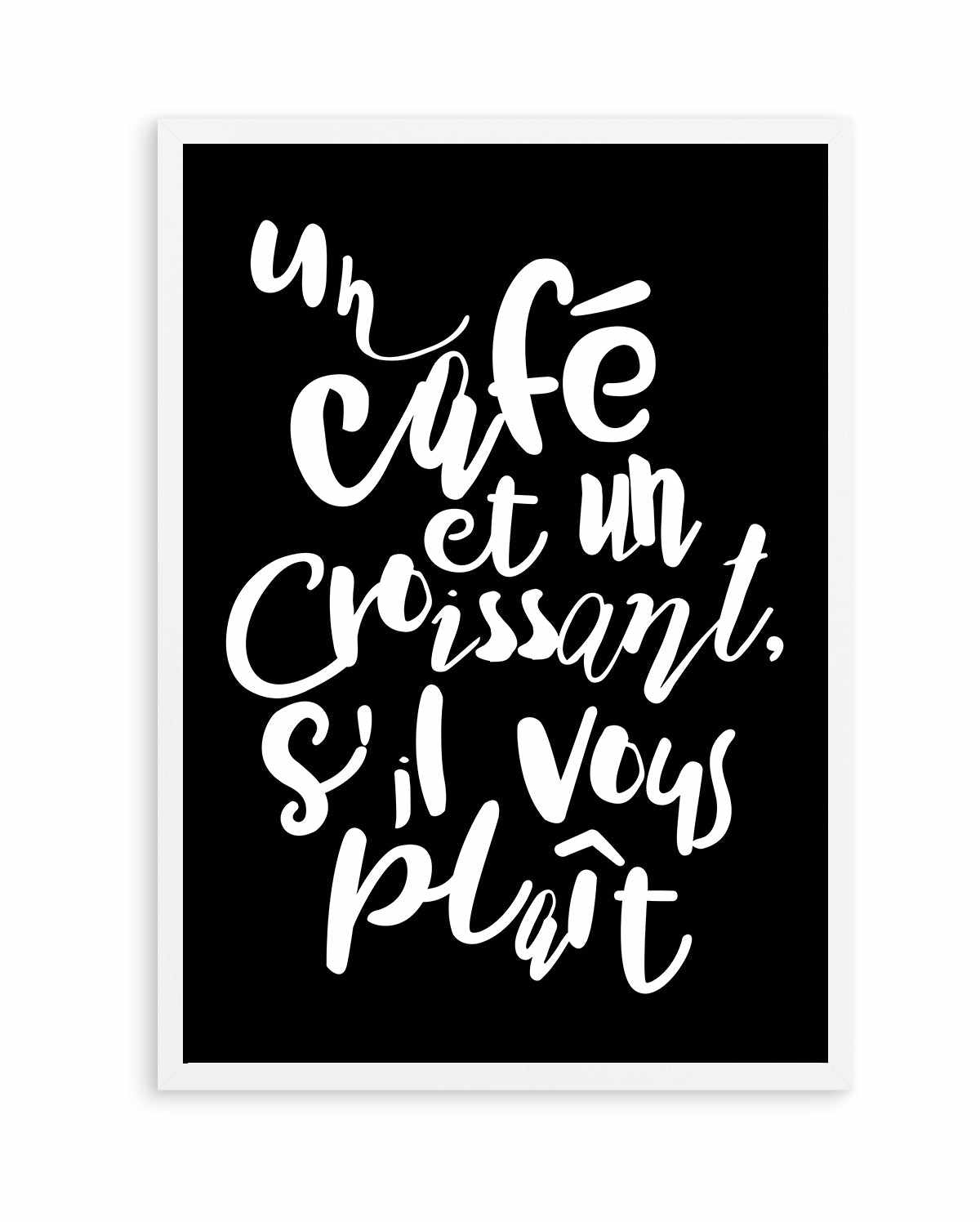 Cafe a Croissant | Art Print from Olive et Oriel where you can shop wallpaper and artworks online