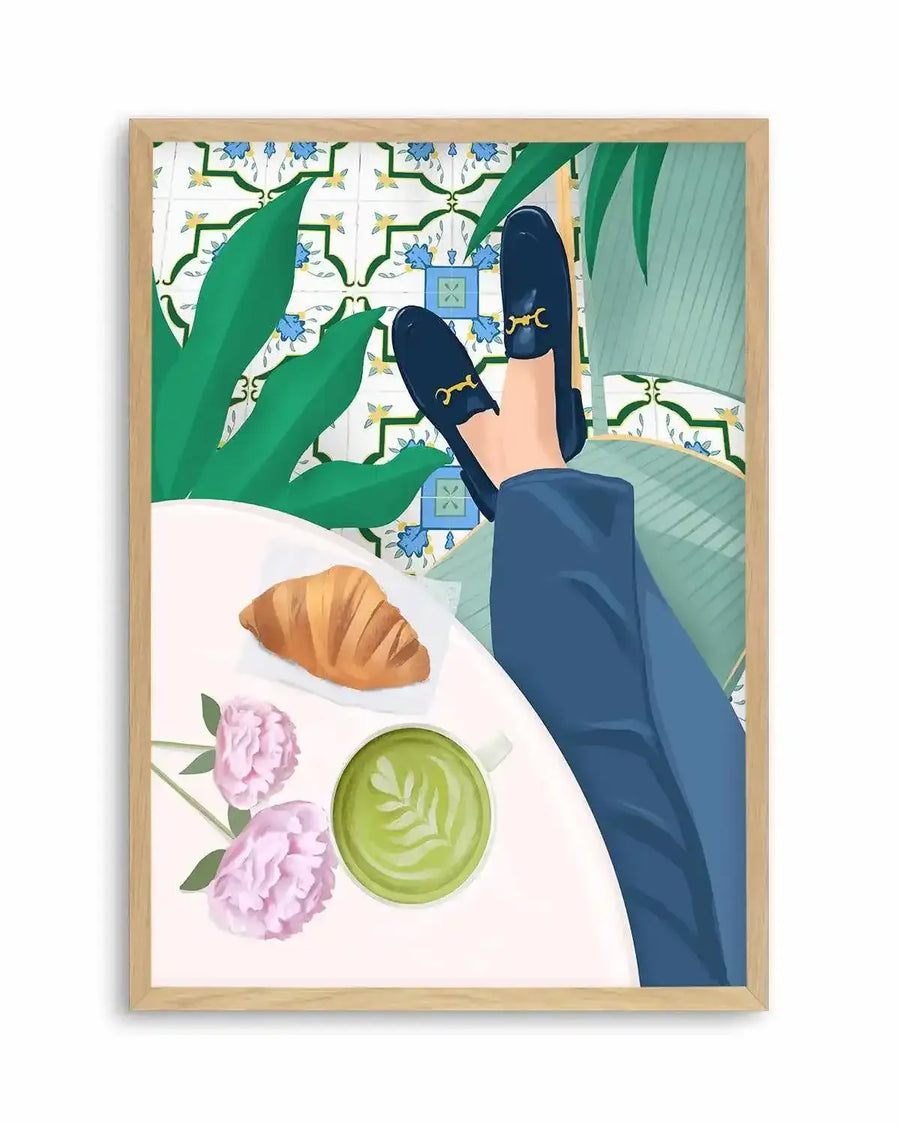 Cafe de Paris by Petra Lizde Art Print from Olive et Oriel where you can shop wallpaper and artworks online