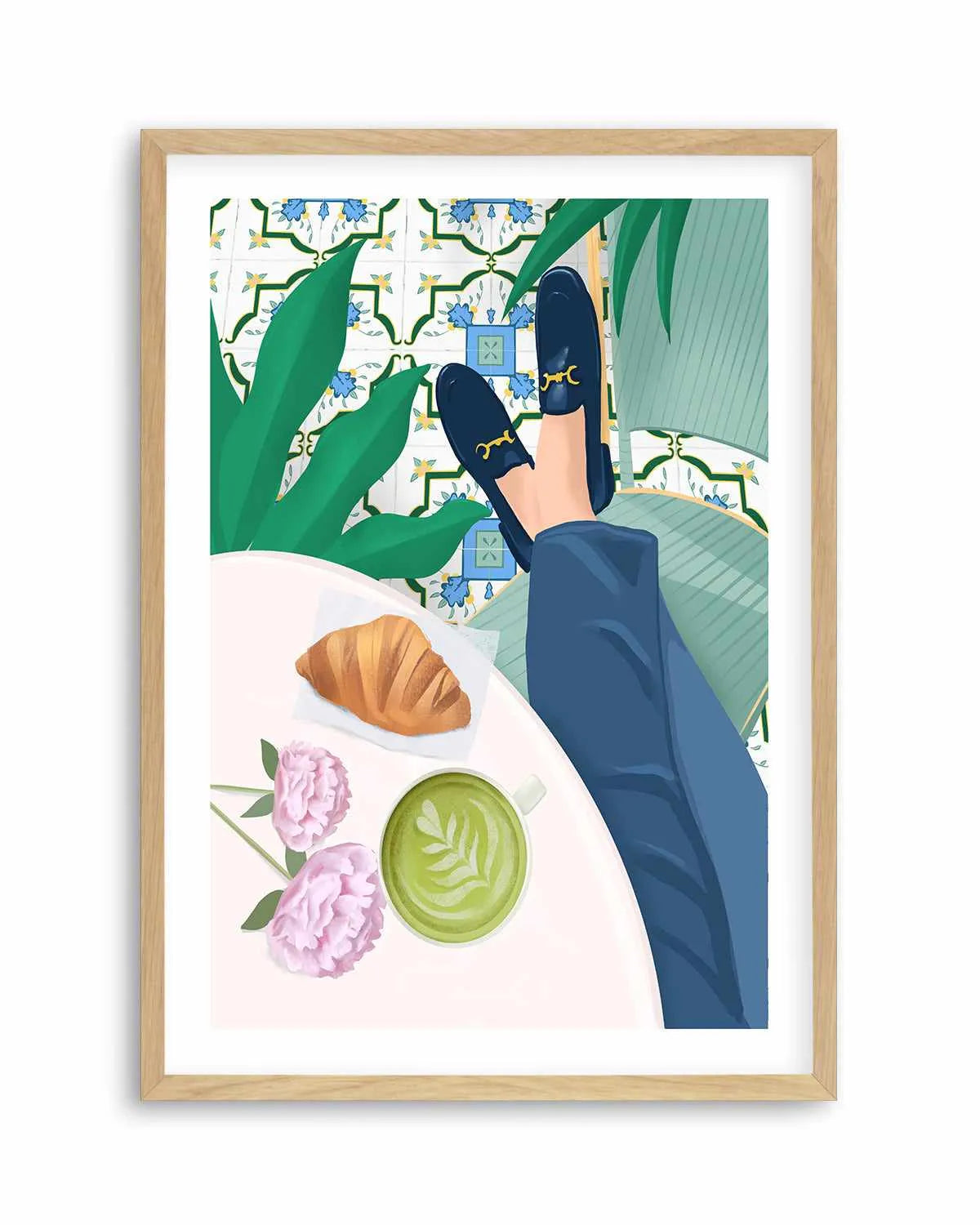 Cafe de Paris by Petra Lizde Art Print from Olive et Oriel where you can shop wallpaper and artworks online