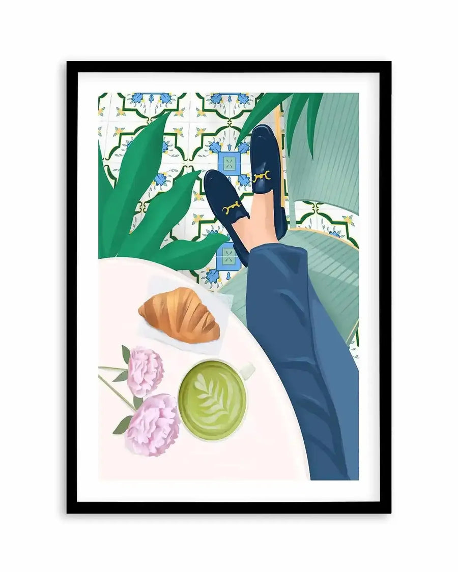 Cafe de Paris by Petra Lizde Art Print from Olive et Oriel where you can shop wallpaper and artworks online