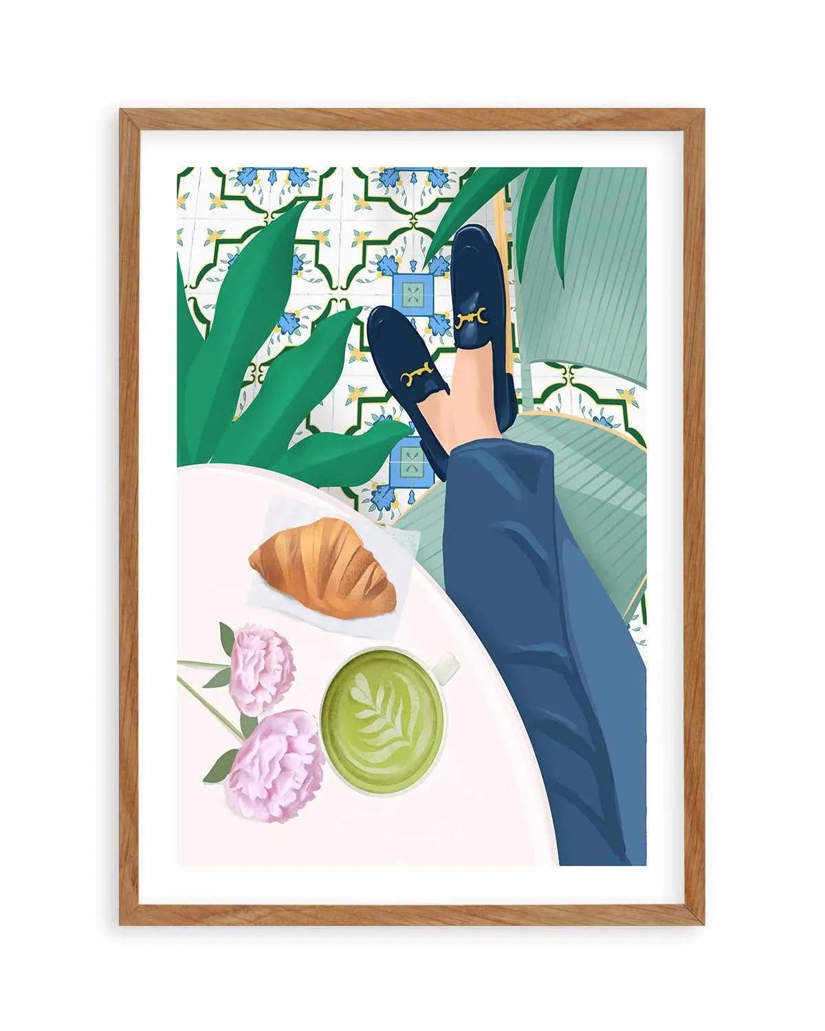 Cafe de Paris by Petra Lizde Art Print from Olive et Oriel where you can shop wallpaper and artworks online