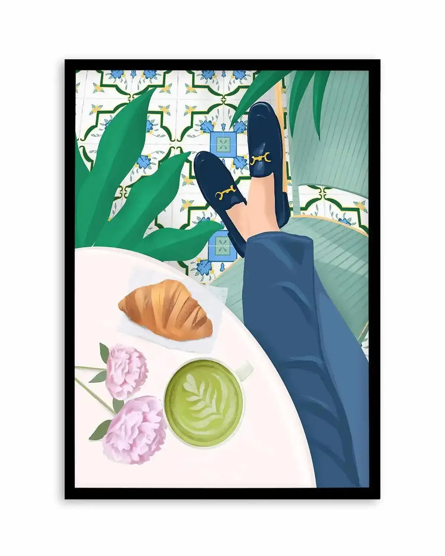 Cafe de Paris by Petra Lizde Art Print from Olive et Oriel where you can shop wallpaper and artworks online