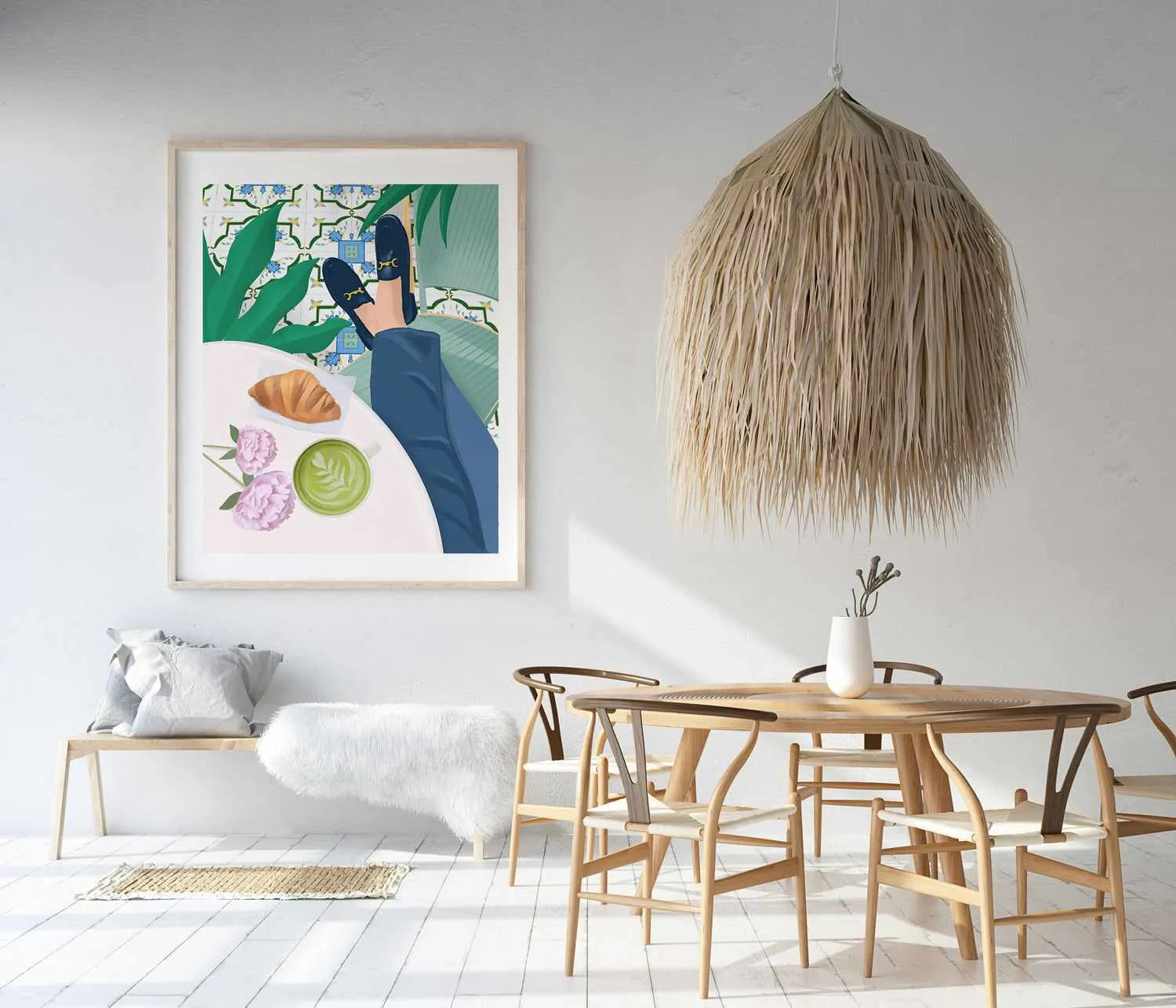 Cafe de Paris by Petra Lizde Art Print from Olive et Oriel where you can shop wallpaper and artworks online