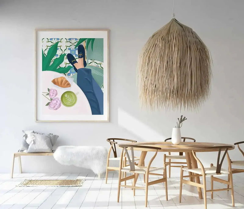 Cafe de Paris by Petra Lizde Art Print from Olive et Oriel where you can shop wallpaper and artworks online