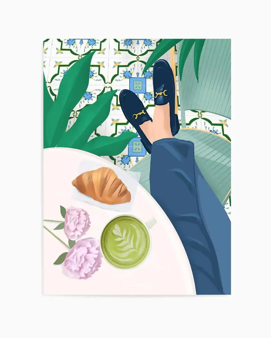 Cafe de Paris by Petra Lizde Art Print from Olive et Oriel where you can shop wallpaper and artworks online