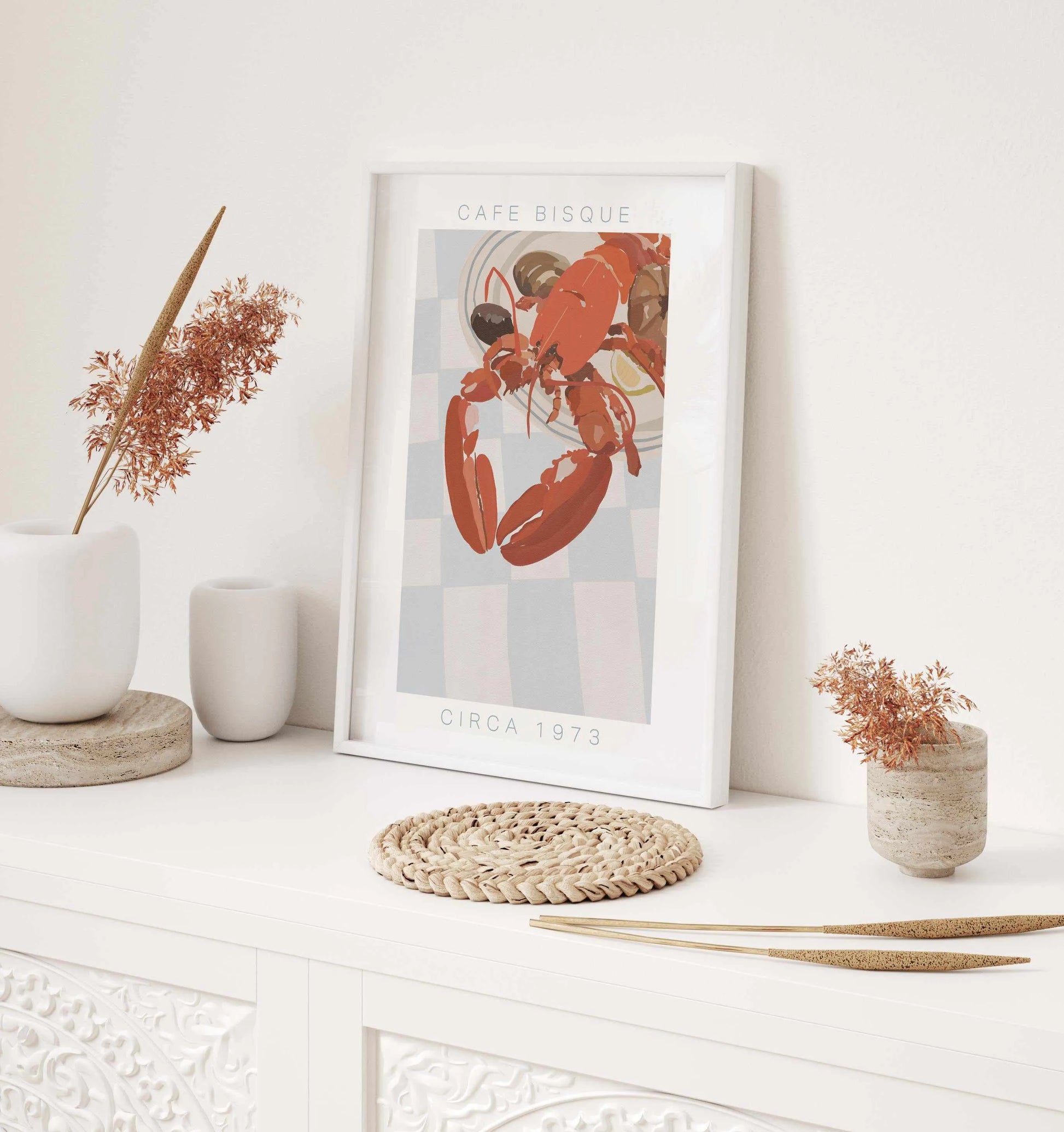 Cafe Bisque | Blue Art Print-PRINT-Olive et Oriel-Olive et Oriel-Buy-Australian-Art-Prints-Online-with-Olive-et-Oriel-Your-Artwork-Specialists-Austrailia-Decorate-With-Coastal-Photo-Wall-Art-Prints-From-Our-Beach-House-Artwork-Collection-Fine-Poster-and-Framed-Artwork