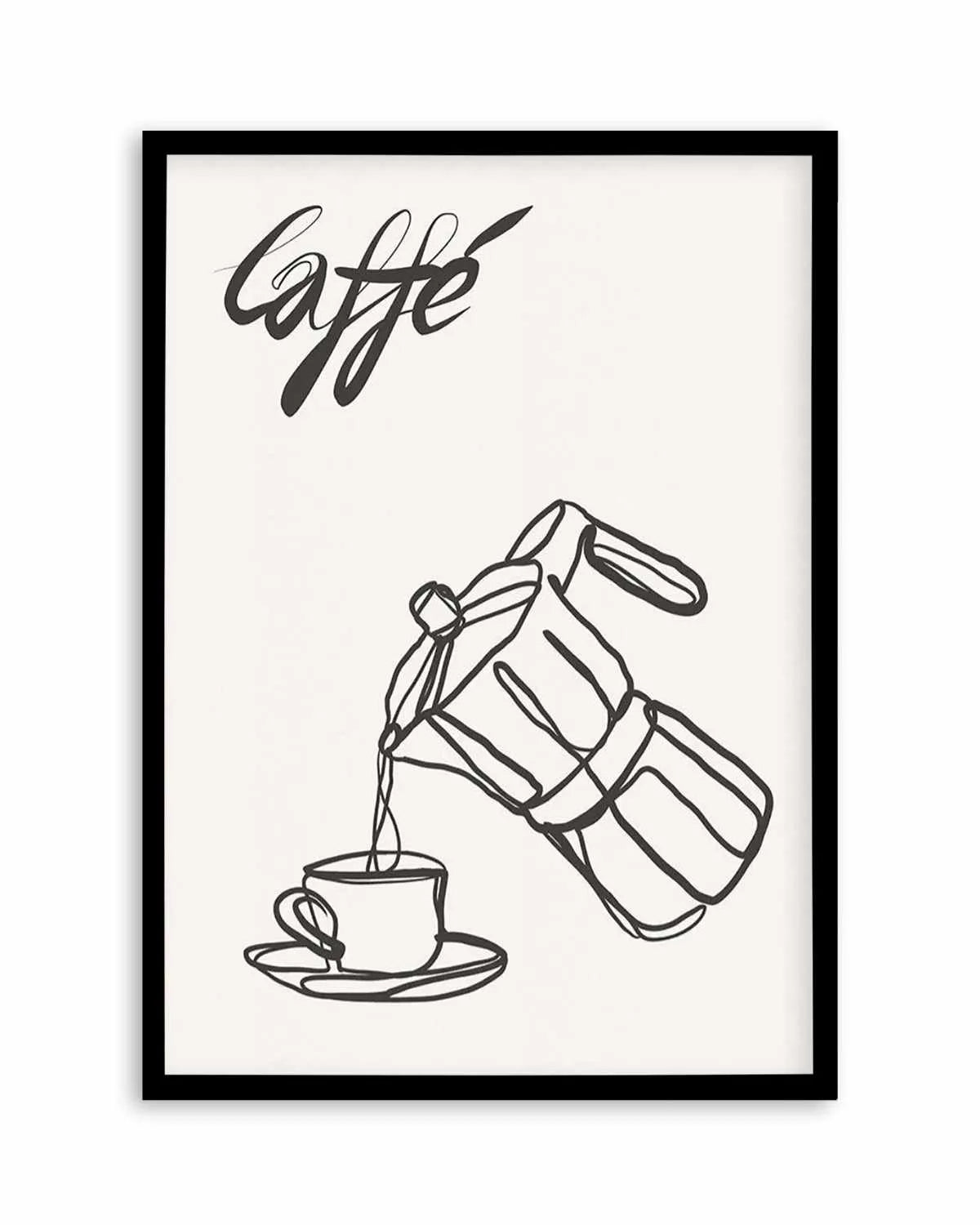 Caffe Italiano I Art Print from Olive et Oriel where you can shop wallpaper and artworks online