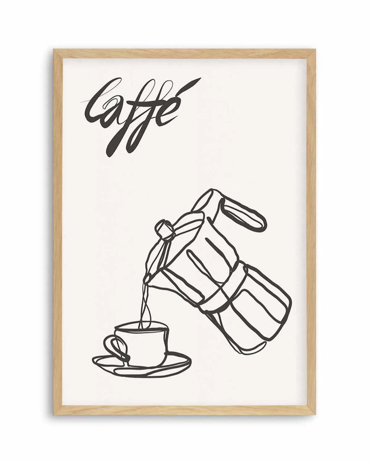 Caffe Italiano I Art Print from Olive et Oriel where you can shop wallpaper and artworks online