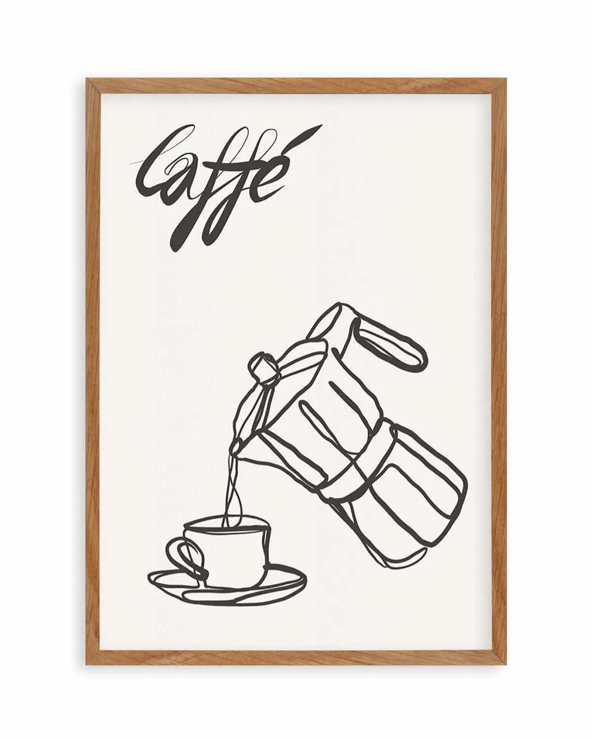 Caffe Italiano I Art Print from Olive et Oriel where you can shop wallpaper and artworks online