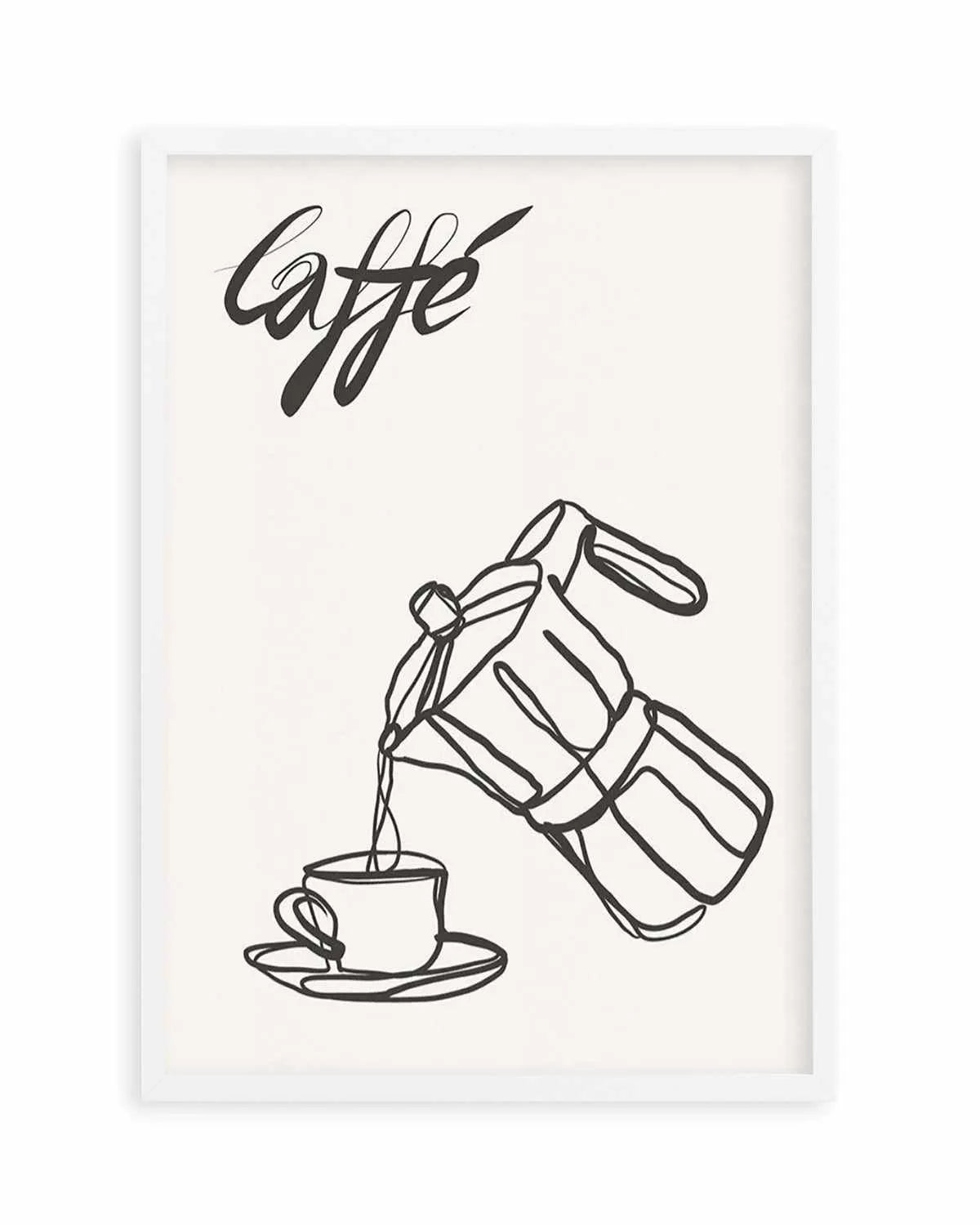 Caffe Italiano I Art Print from Olive et Oriel where you can shop wallpaper and artworks online