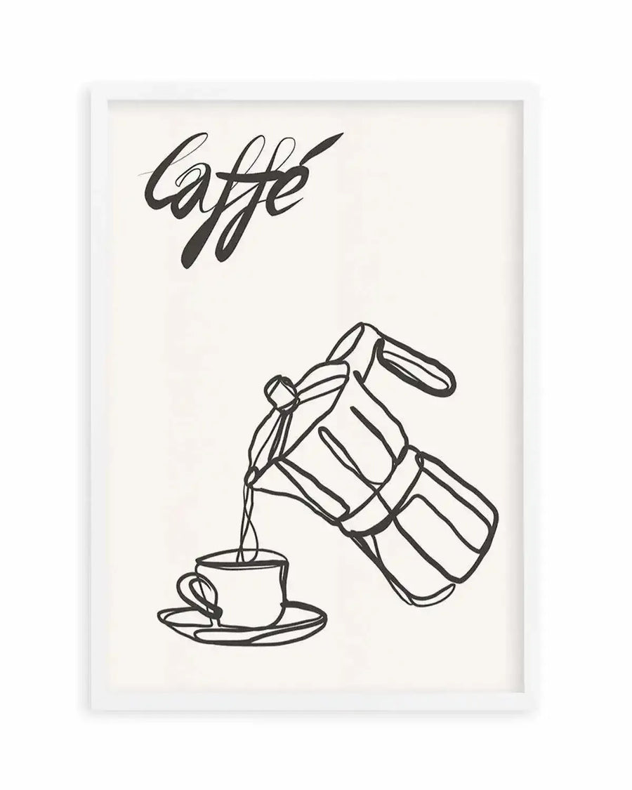 Caffe Italiano I Art Print from Olive et Oriel where you can shop wallpaper and artworks online