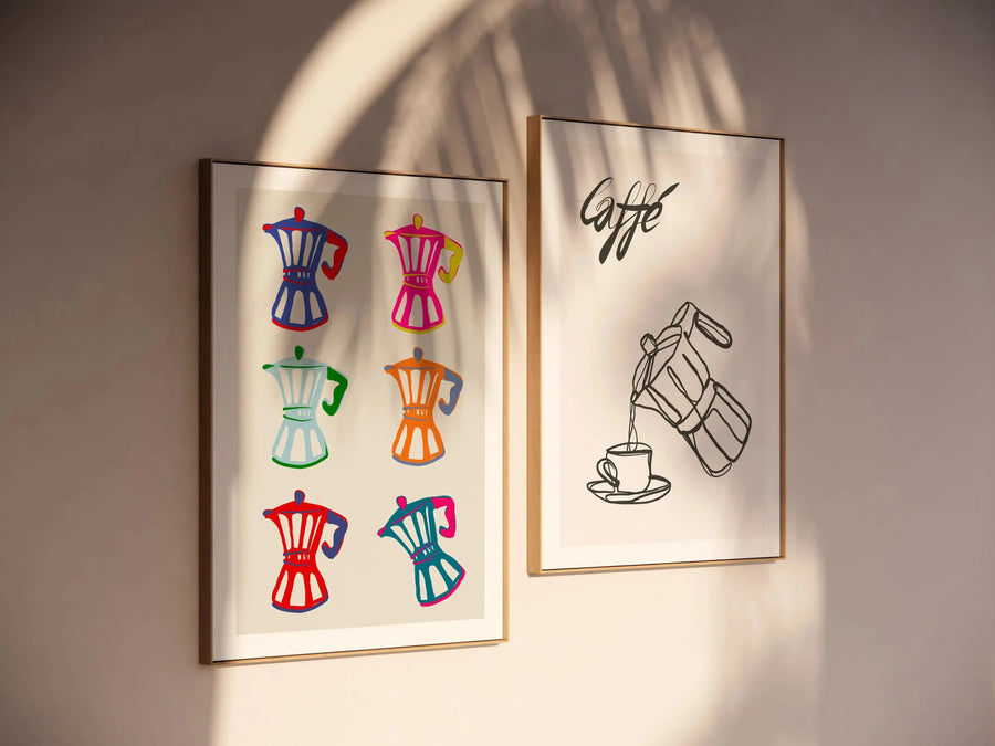 Caffe Italiano I Art Print-PRINT-Olive et Oriel-Simmo-Buy-Australian-Art-Prints-Online-with-Olive-et-Oriel-Your-Artwork-Specialists-Austrailia-Decorate-With-Coastal-Photo-Wall-Art-Prints-From-Our-Beach-House-Artwork-Collection-Fine-Poster-and-Framed-Artwork