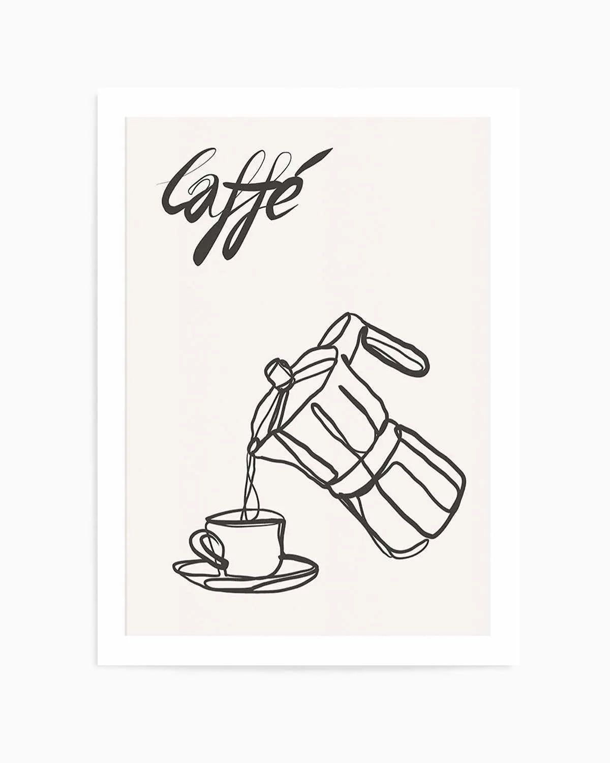 Caffe Italiano I Art Print from Olive et Oriel where you can shop wallpaper and artworks online