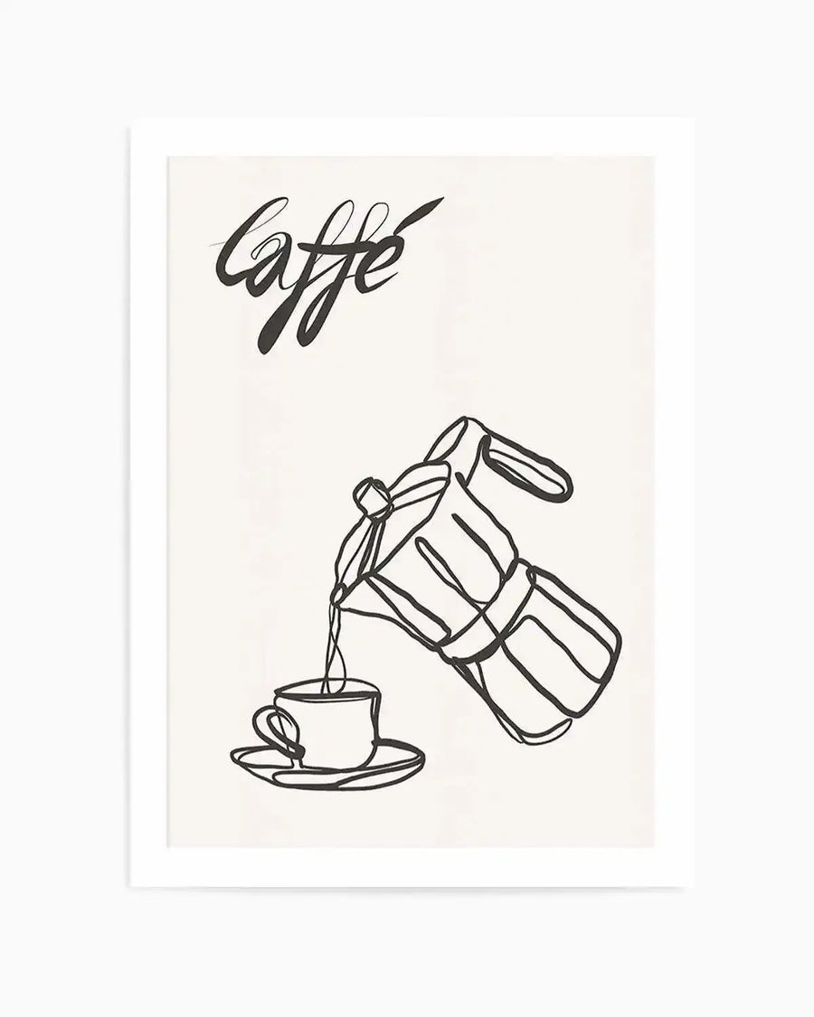 Caffe Italiano I Art Print from Olive et Oriel where you can shop wallpaper and artworks online