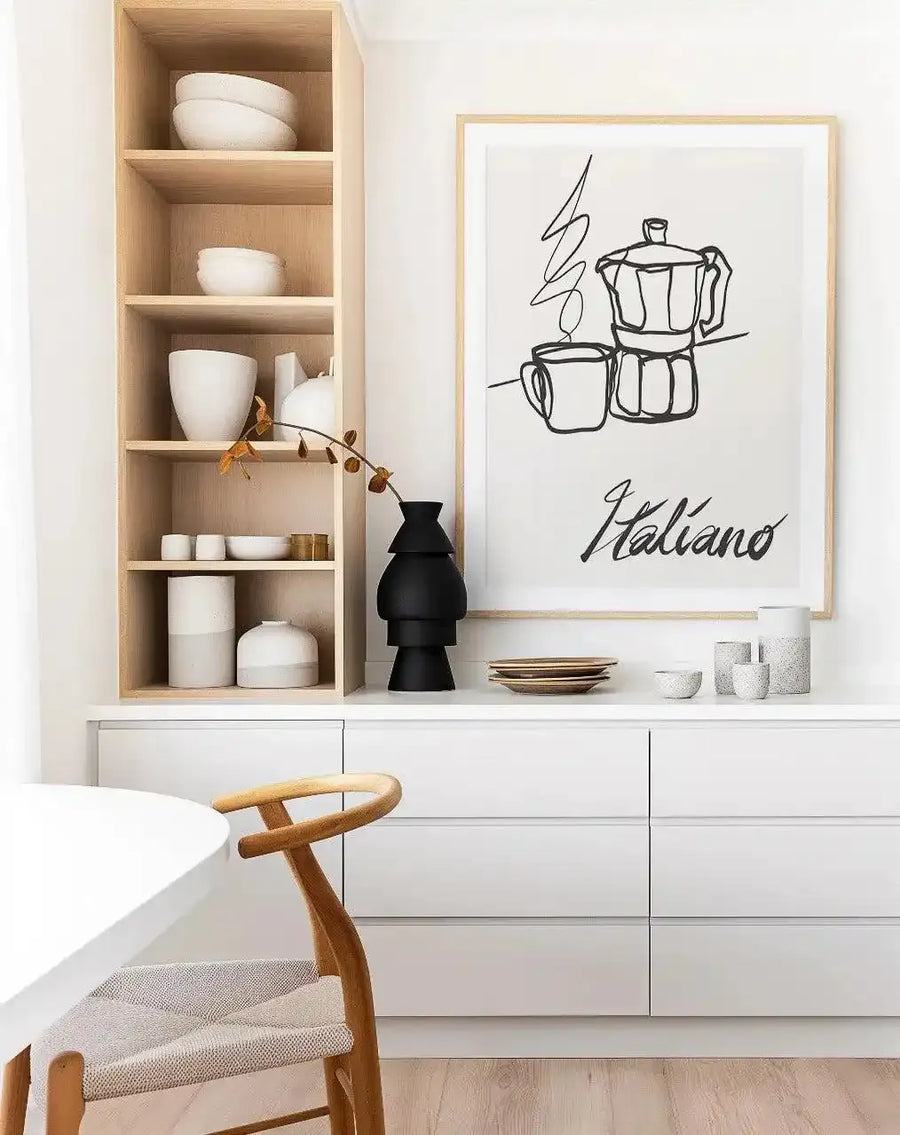 Caffe Italiano II Art Print from Olive et Oriel where you can shop wallpaper and artworks online