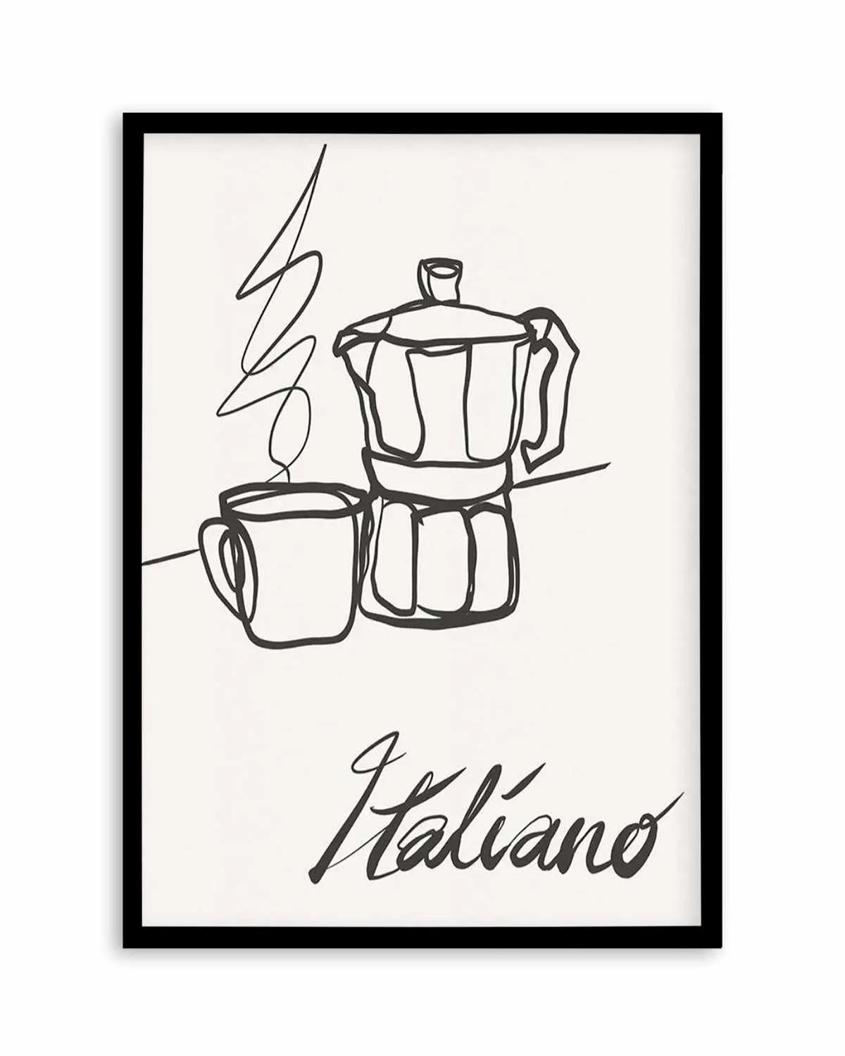 Caffe Italiano II Art Print from Olive et Oriel where you can shop wallpaper and artworks online