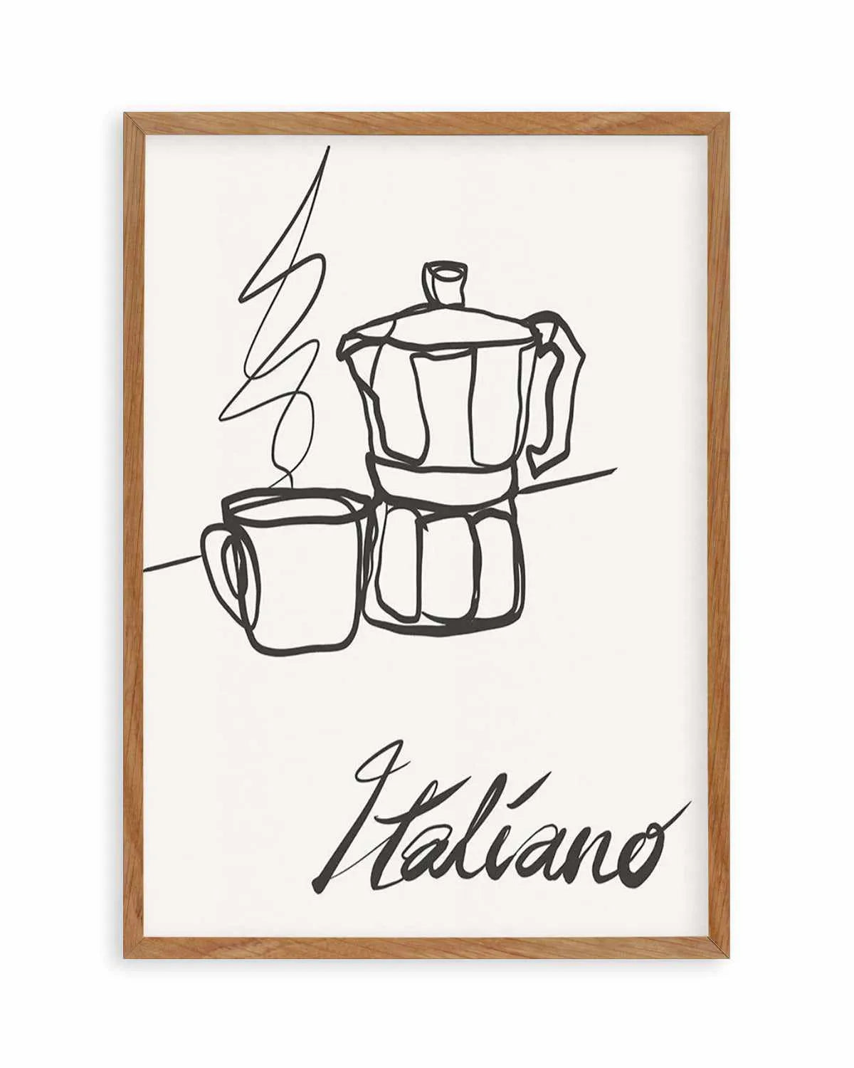 Caffe Italiano II Art Print from Olive et Oriel where you can shop wallpaper and artworks online