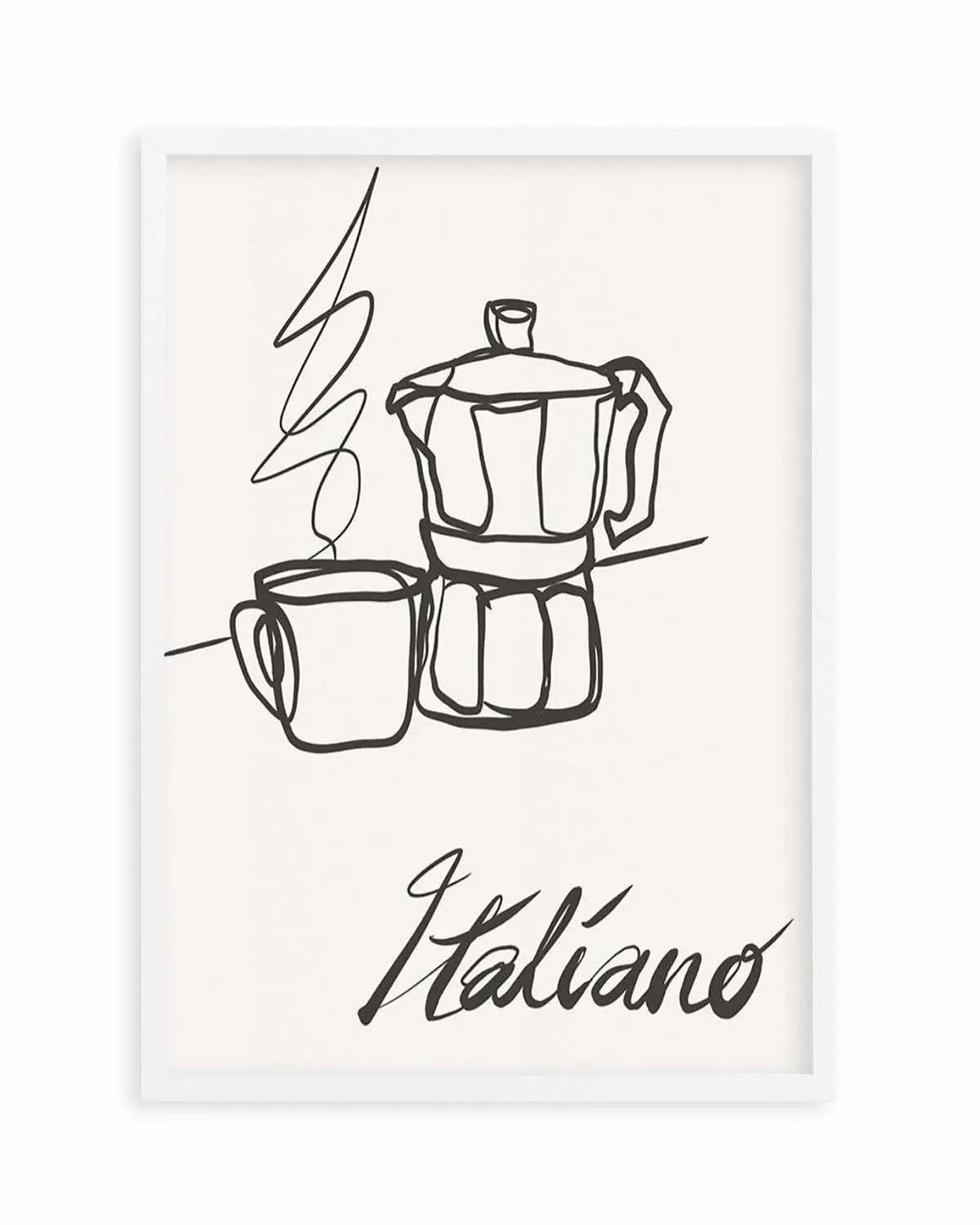 Caffe Italiano II Art Print from Olive et Oriel where you can shop wallpaper and artworks online