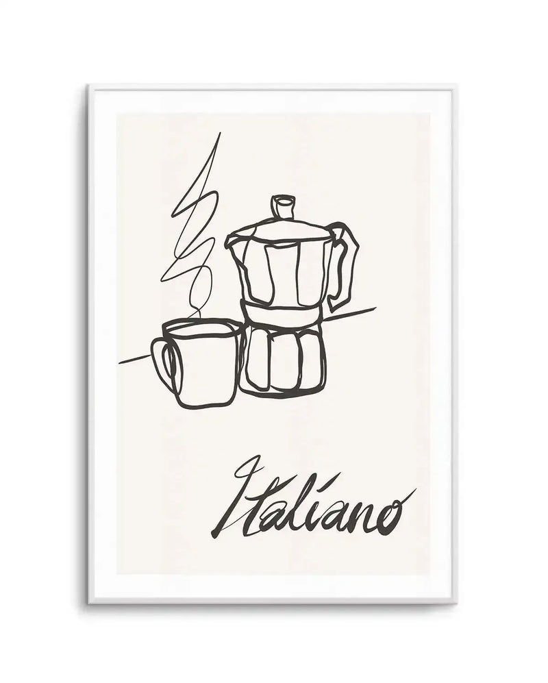 Caffe Italiano II Art Print-PRINT-Olive et Oriel-Simmo-A5 | 5.8" x 8.3" | 14.8 x 21cm-Unframed Art Print-With White Border-Buy-Australian-Art-Prints-Online-with-Olive-et-Oriel-Your-Artwork-Specialists-Austrailia-Decorate-With-Coastal-Photo-Wall-Art-Prints-From-Our-Beach-House-Artwork-Collection-Fine-Poster-and-Framed-Artwork
