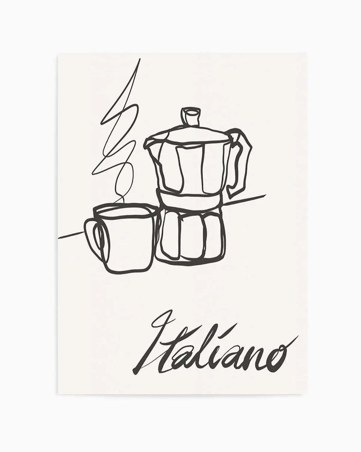 Caffe Italiano II Art Print from Olive et Oriel where you can shop wallpaper and artworks online