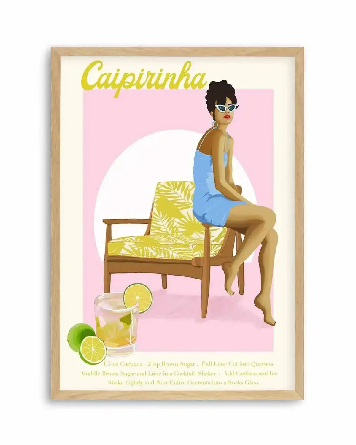 Caipirinha By Jenny Liz Rome Art Print from Olive et Oriel where you can shop wallpaper and artworks online