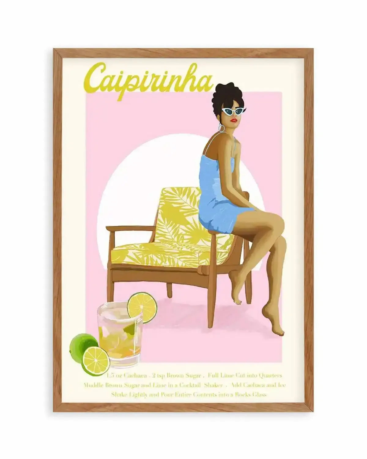 Caipirinha By Jenny Liz Rome Art Print from Olive et Oriel where you can shop wallpaper and artworks online