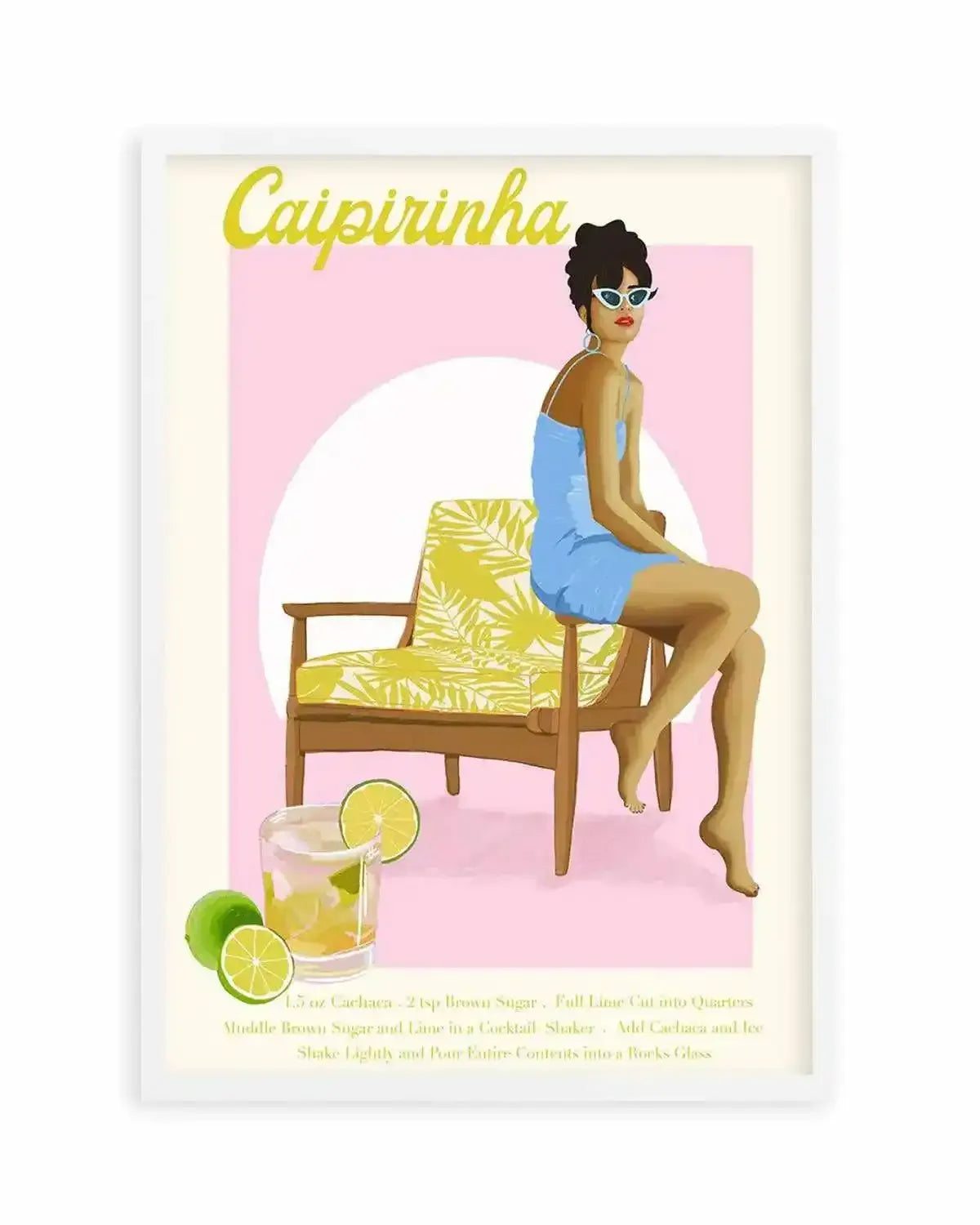 Caipirinha By Jenny Liz Rome Art Print from Olive et Oriel where you can shop wallpaper and artworks online