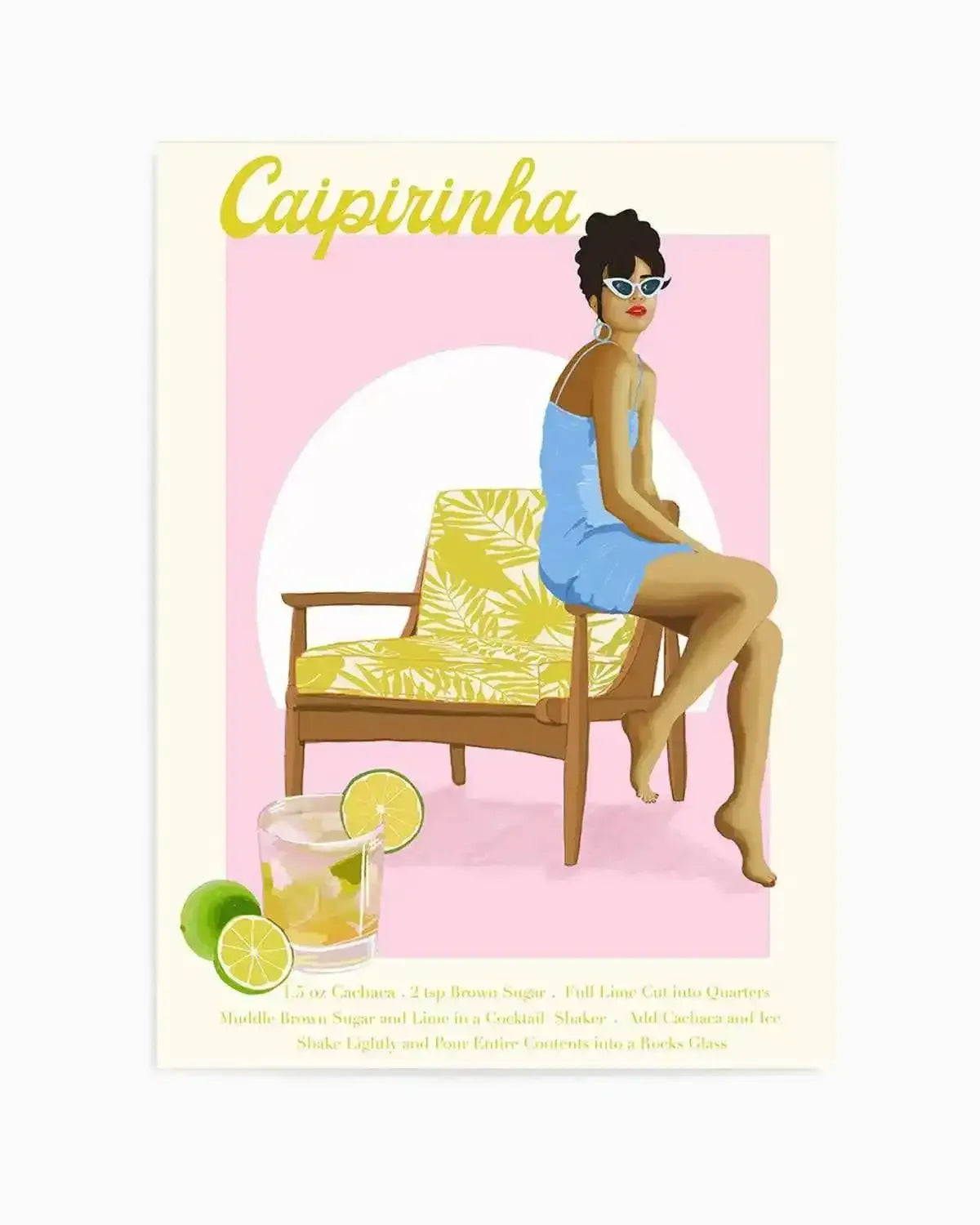 Caipirinha By Jenny Liz Rome Art Print from Olive et Oriel where you can shop wallpaper and artworks online