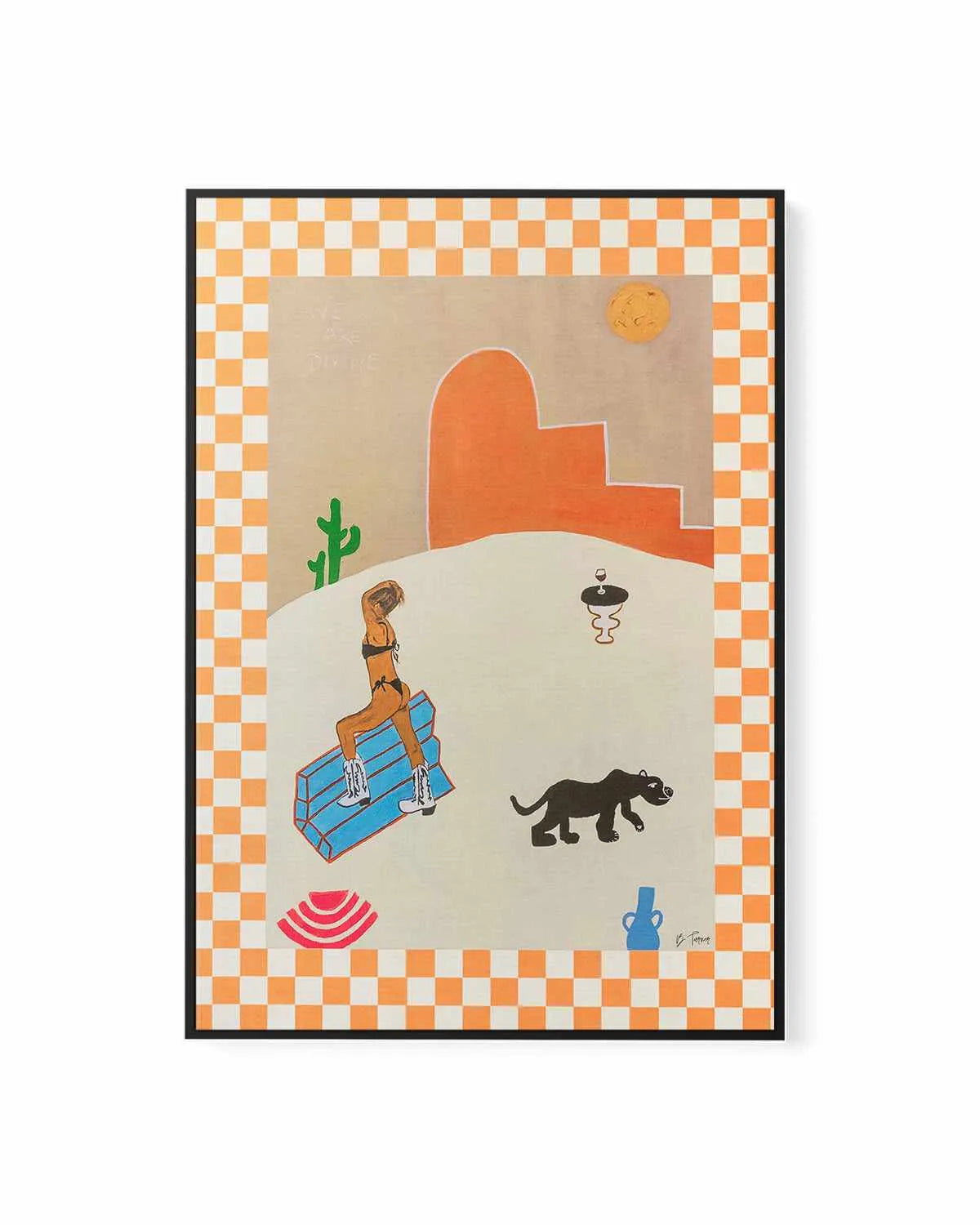 Calamity in the West by Britney Turner | Framed Canvas Art Print from Olive et Oriel where you can shop wallpaper and artworks online