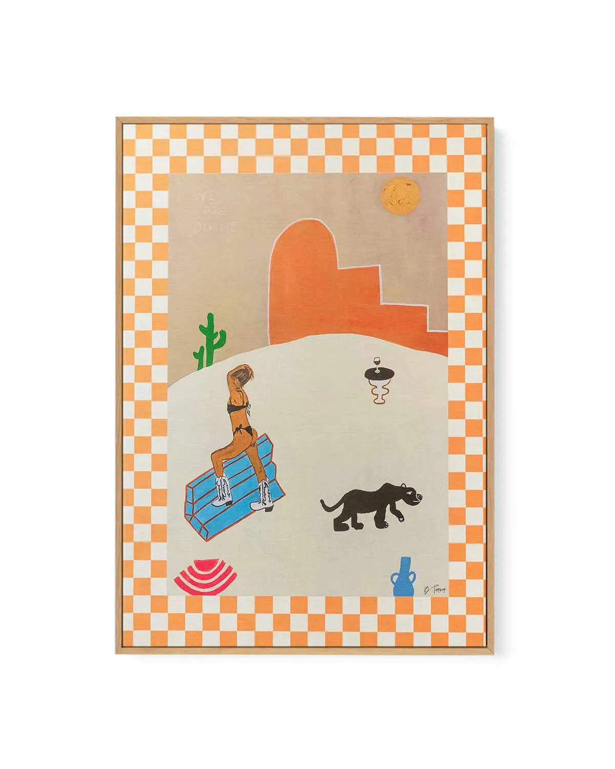 Calamity in the West by Britney Turner | Framed Canvas Art Print from Olive et Oriel where you can shop wallpaper and artworks online