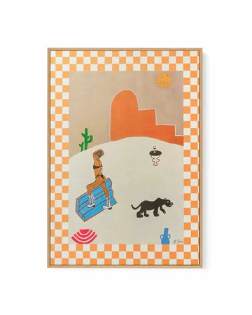 Calamity in the West by Britney Turner | Framed Canvas Art Print from Olive et Oriel where you can shop wallpaper and artworks online