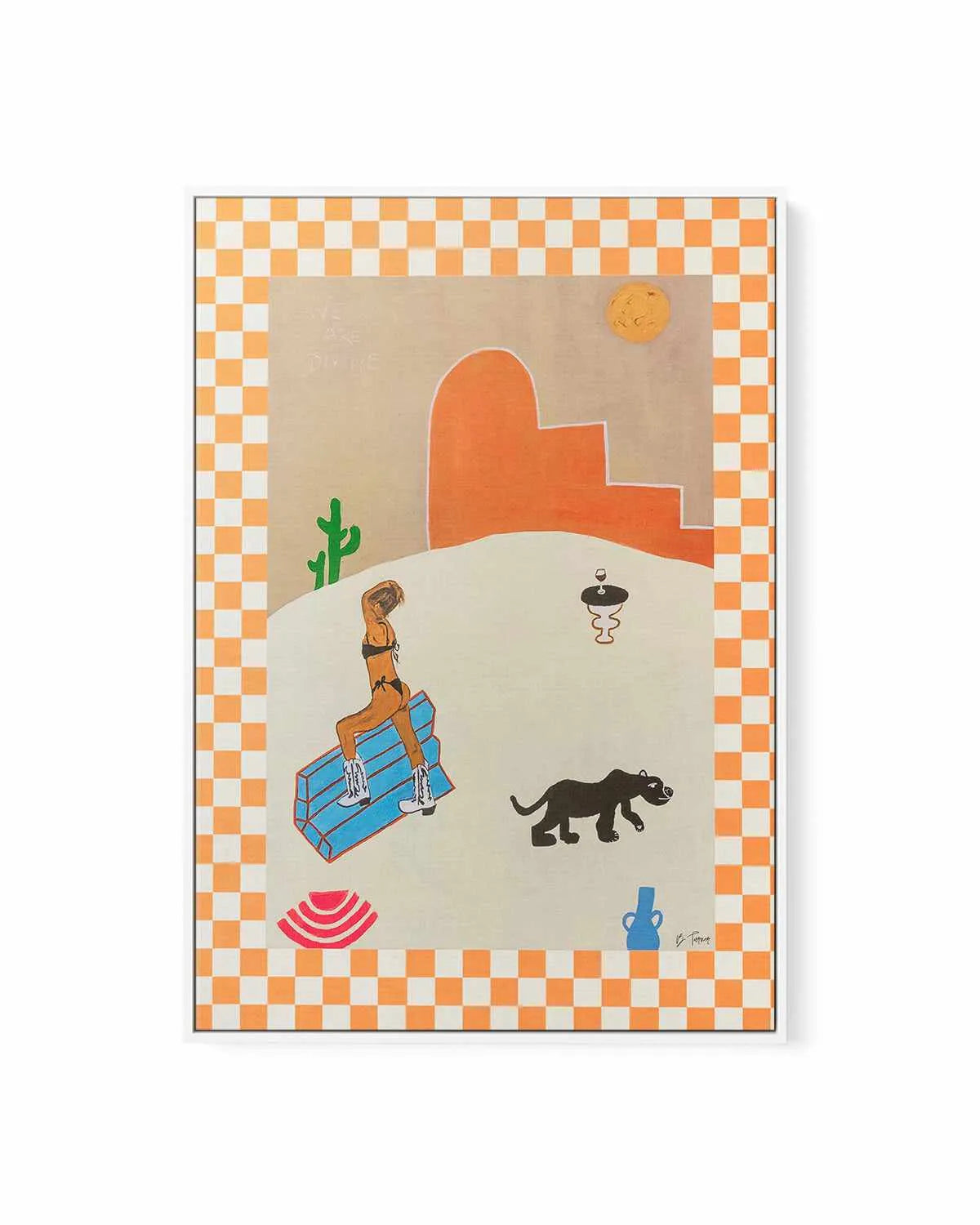 Calamity in the West by Britney Turner | Framed Canvas Art Print from Olive et Oriel where you can shop wallpaper and artworks online