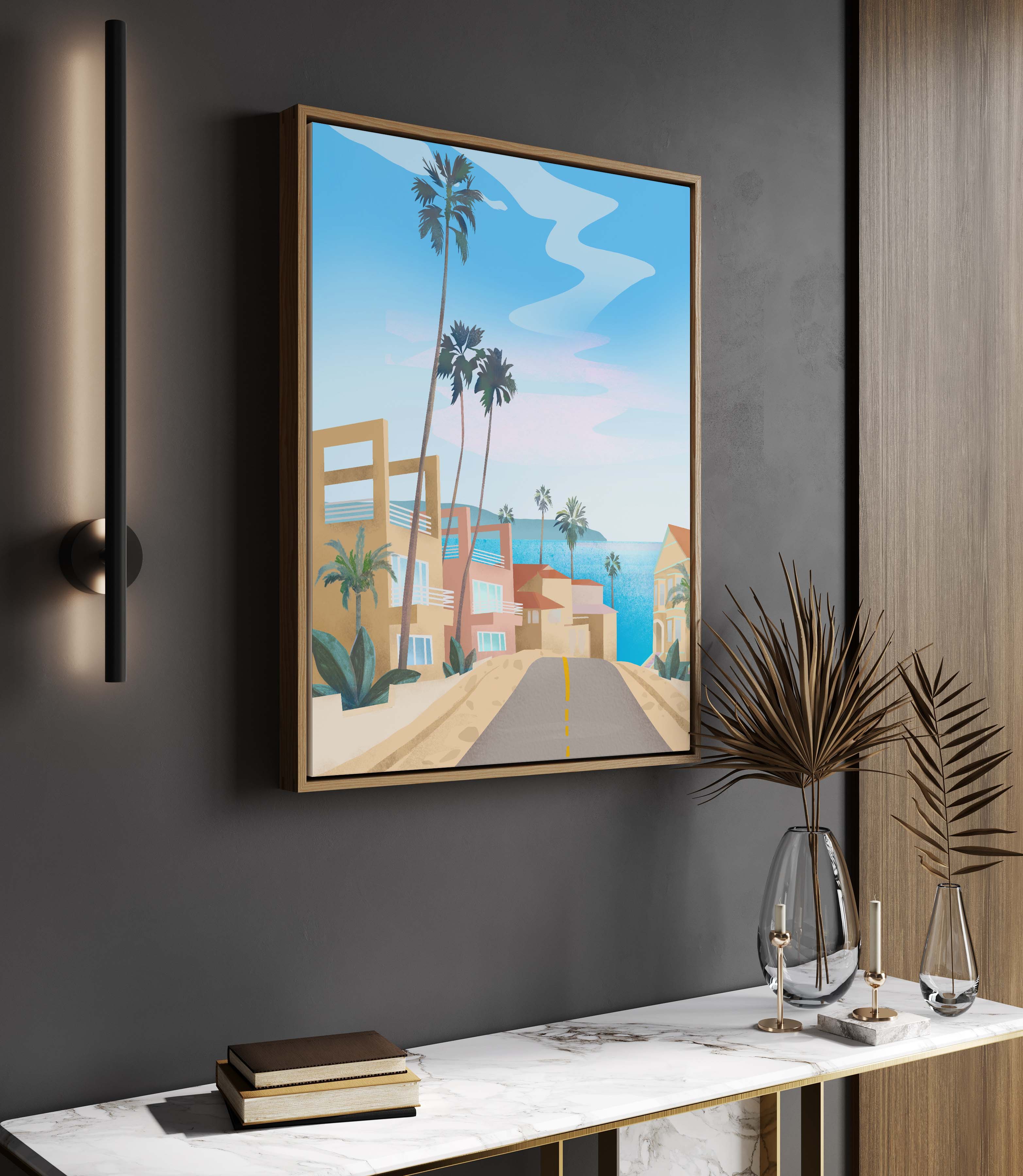 California By Petra Lizde | Framed Canvas Art Print