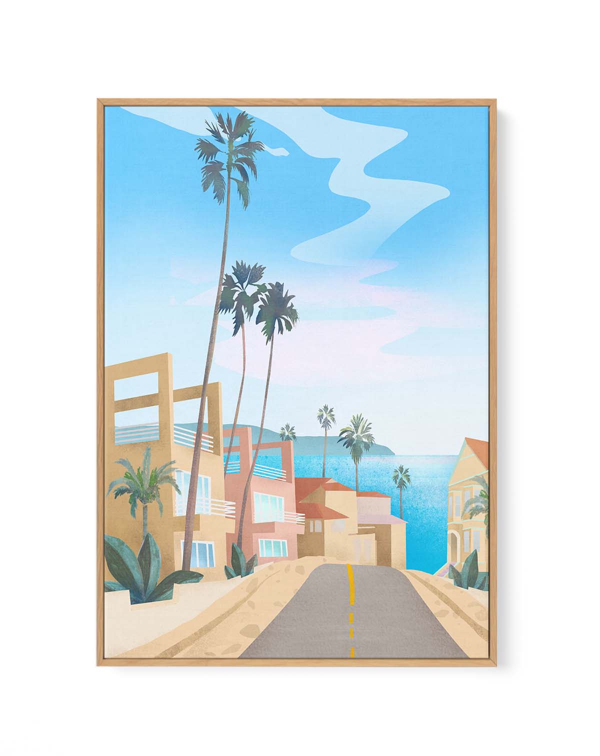 California By Petra Lizde | Framed Canvas Art Print