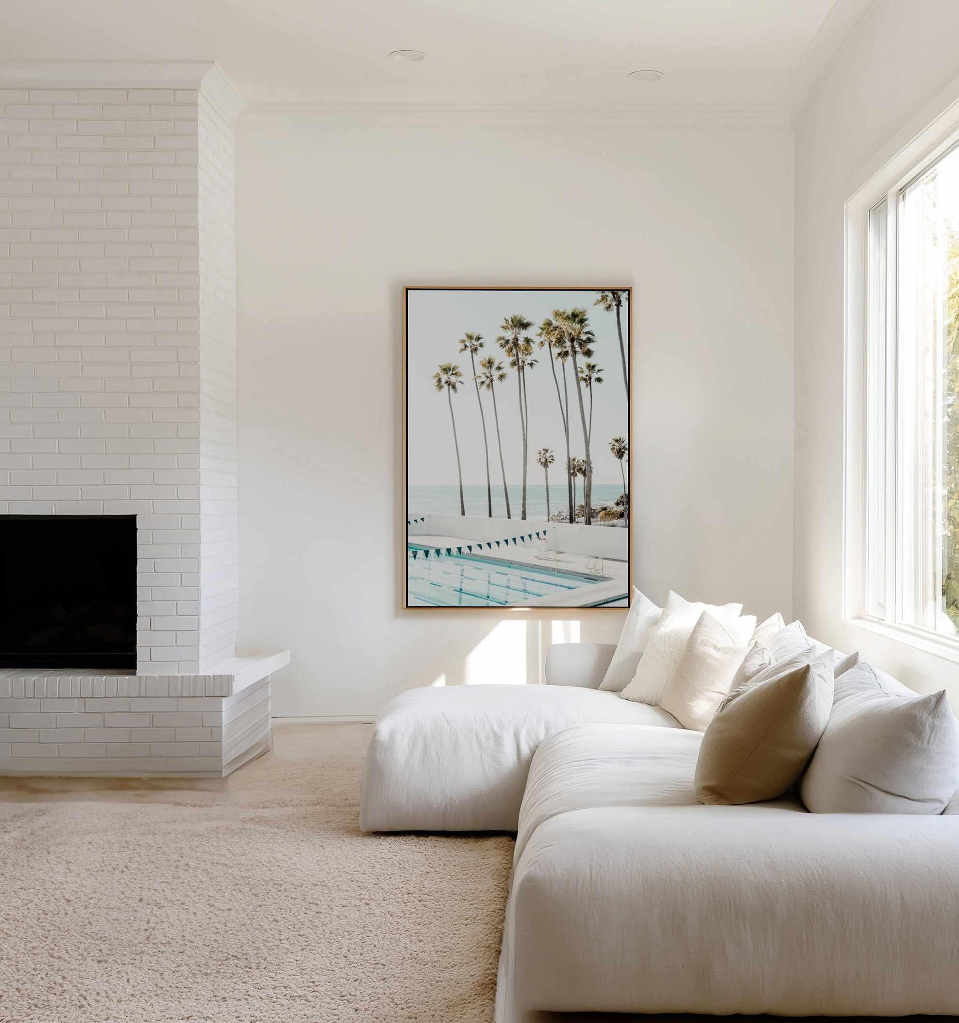 California Beach Club by Teigan Geercke | Framed Canvas Art Print from Olive et Oriel where you can shop wallpaper and artworks online
