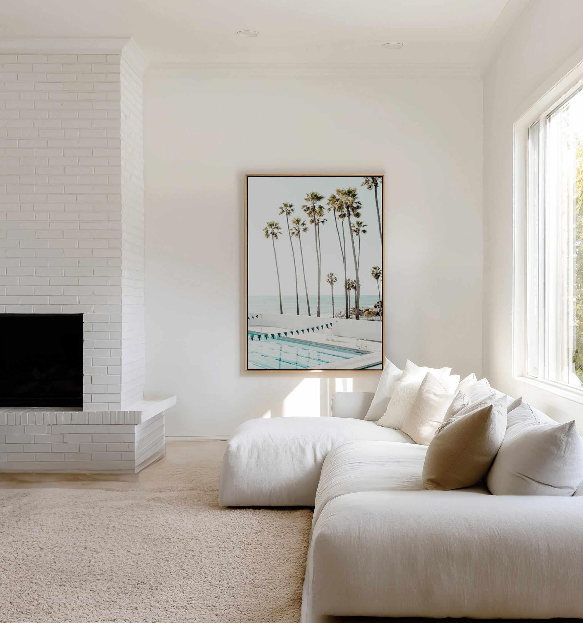 California Beach Club by Teigan Geercke | Framed Canvas Art Print from Olive et Oriel where you can shop wallpaper and artworks online