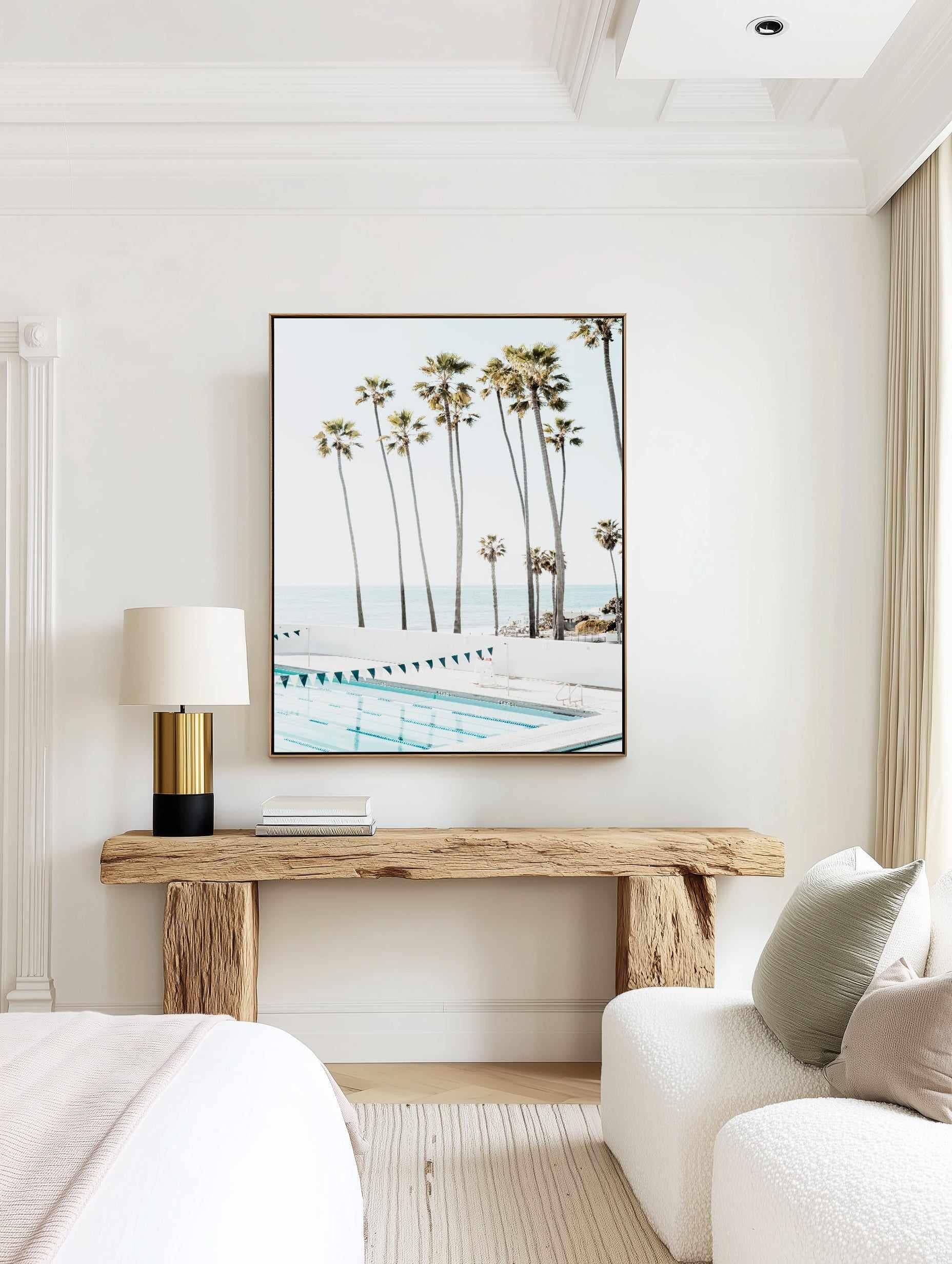 California Beach Club by Teigan Geercke | Framed Canvas Art Print from Olive et Oriel where you can shop wallpaper and artworks online