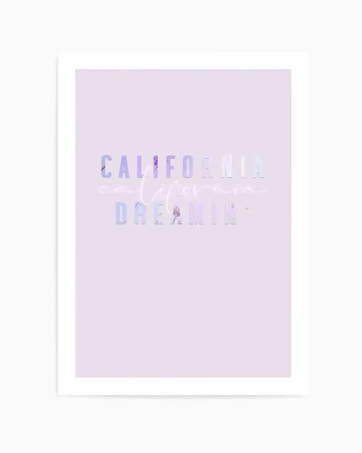 California Dreamin' | 2 Colour Options Art Print from Olive et Oriel where you can shop wallpaper and artworks online