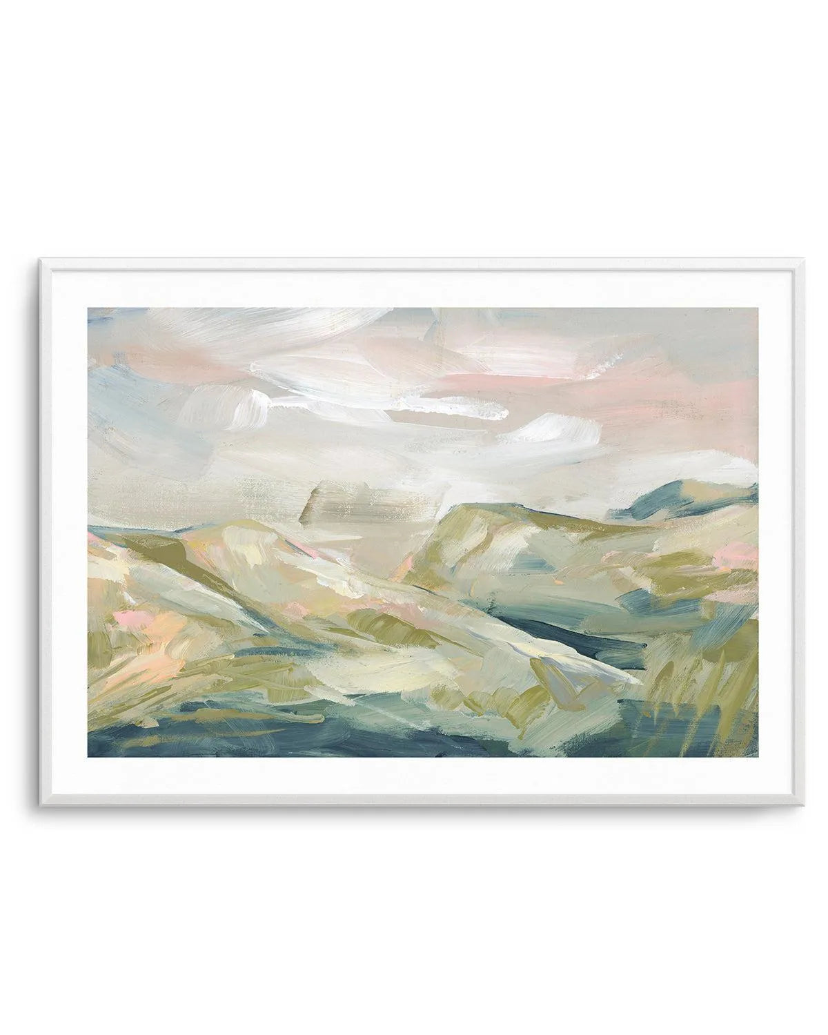 California Dreaming I by Meredith O'Neal Art Print-PRINT-Order sage mint green framed abstract painting wall art prints online with Olive et Oriel Australia