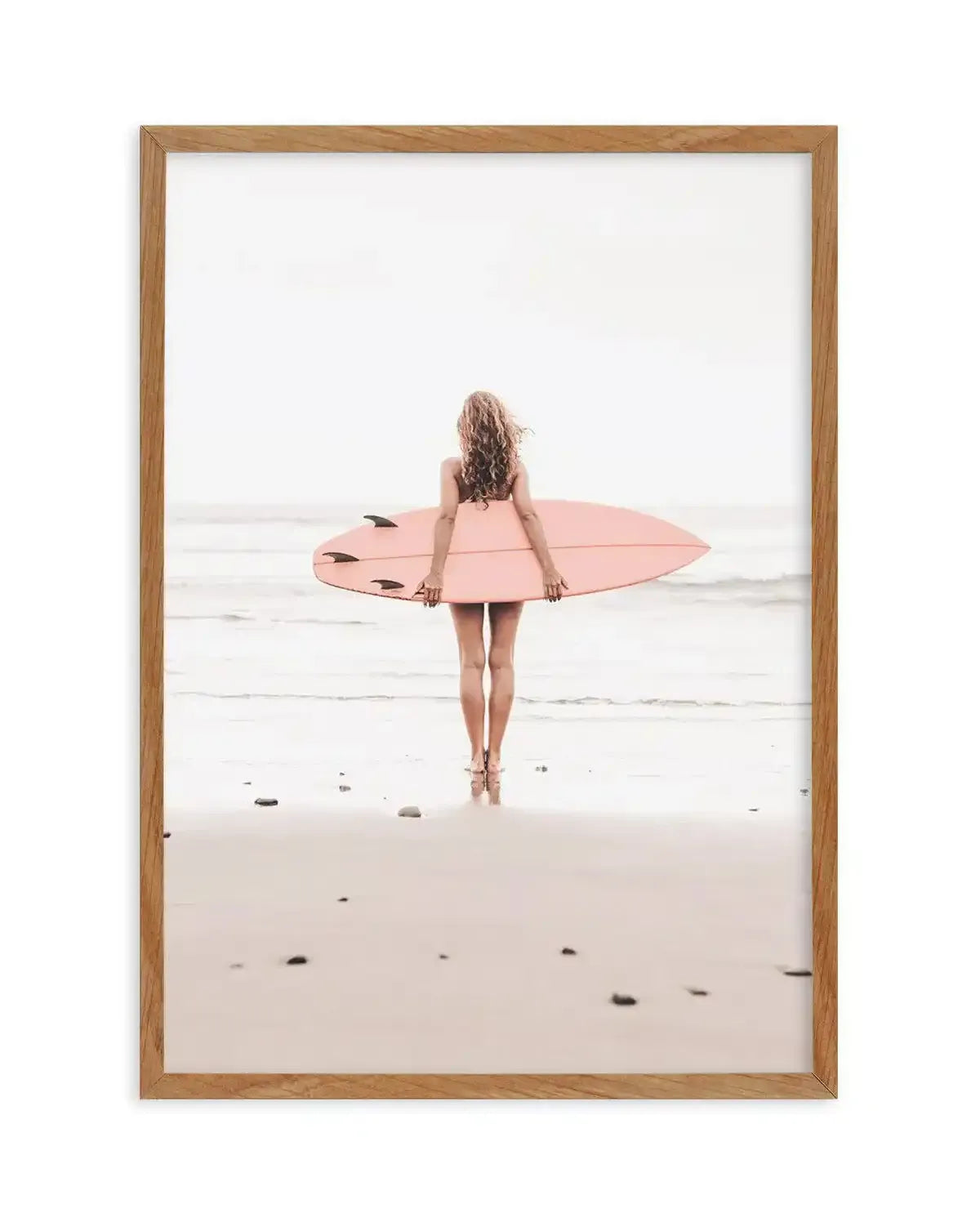 California Girl | 4 Colour Options Art Print-PRINT-Olive et Oriel-Olive et Oriel-50x70 cm | 19.6" x 27.5"-Walnut-With White Border-Buy-Australian-Art-Prints-Online-with-Olive-et-Oriel-Your-Artwork-Specialists-Austrailia-Decorate-With-Coastal-Photo-Wall-Art-Prints-From-Our-Beach-House-Artwork-Collection-Fine-Poster-and-Framed-Artwork