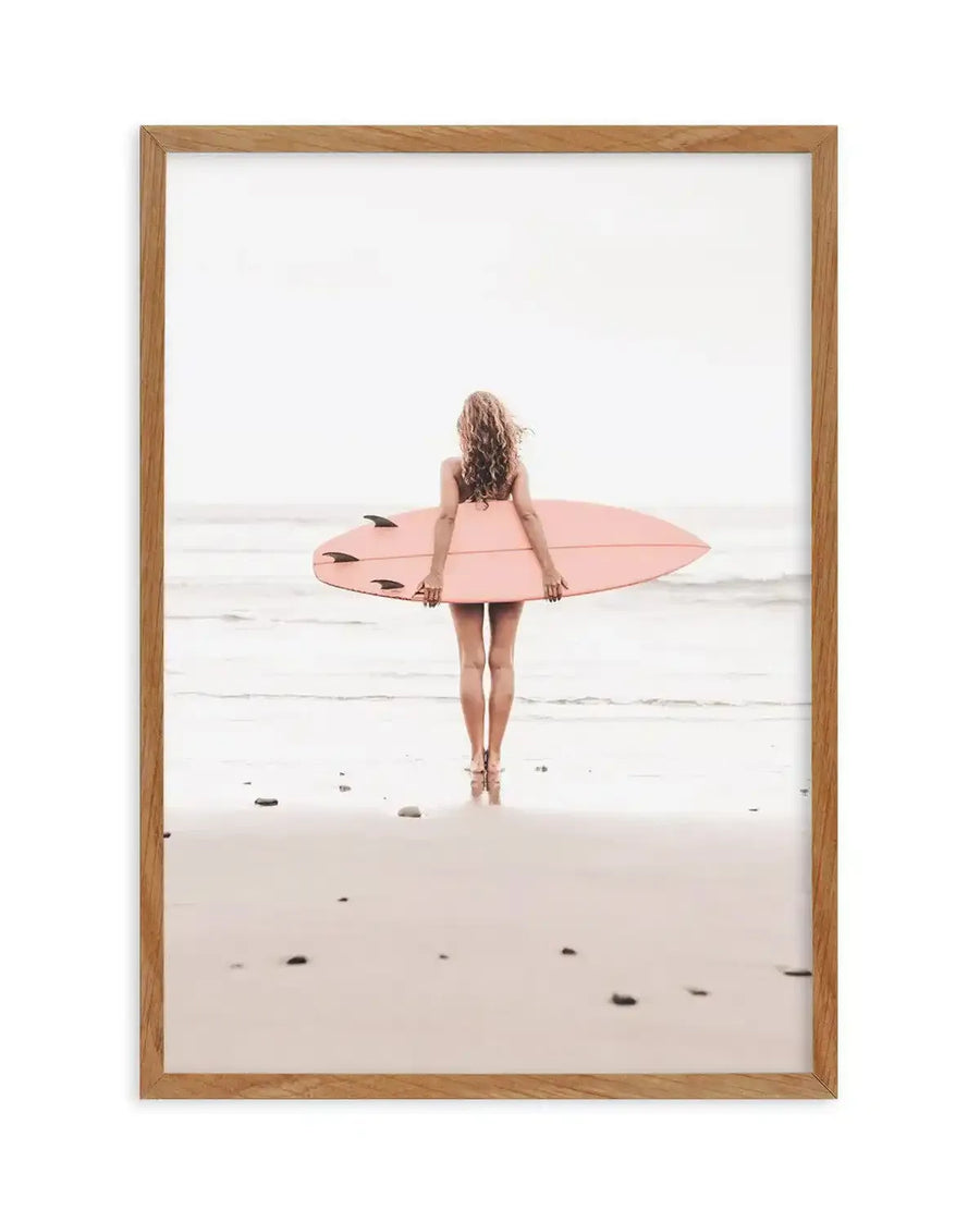 California Girl | 4 Colour Options Art Print-PRINT-Olive et Oriel-Olive et Oriel-50x70 cm | 19.6" x 27.5"-Walnut-With White Border-Buy-Australian-Art-Prints-Online-with-Olive-et-Oriel-Your-Artwork-Specialists-Austrailia-Decorate-With-Coastal-Photo-Wall-Art-Prints-From-Our-Beach-House-Artwork-Collection-Fine-Poster-and-Framed-Artwork