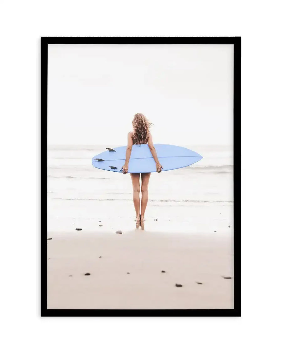 California Girl | 4 Colour Options Art Print-PRINT-Olive et Oriel-Olive et Oriel-A4 | 8.3" x 11.7" | 21 x 29.7cm-Black-With White Border-Buy-Australian-Art-Prints-Online-with-Olive-et-Oriel-Your-Artwork-Specialists-Austrailia-Decorate-With-Coastal-Photo-Wall-Art-Prints-From-Our-Beach-House-Artwork-Collection-Fine-Poster-and-Framed-Artwork