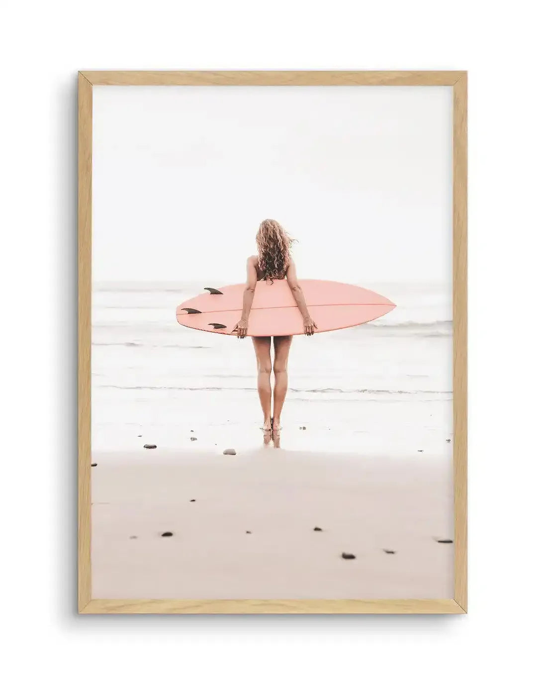 California Girl | 4 Colour Options Art Print-PRINT-Olive et Oriel-Olive et Oriel-A4 | 8.3" x 11.7" | 21 x 29.7cm-Oak-With White Border-Buy-Australian-Art-Prints-Online-with-Olive-et-Oriel-Your-Artwork-Specialists-Austrailia-Decorate-With-Coastal-Photo-Wall-Art-Prints-From-Our-Beach-House-Artwork-Collection-Fine-Poster-and-Framed-Artwork