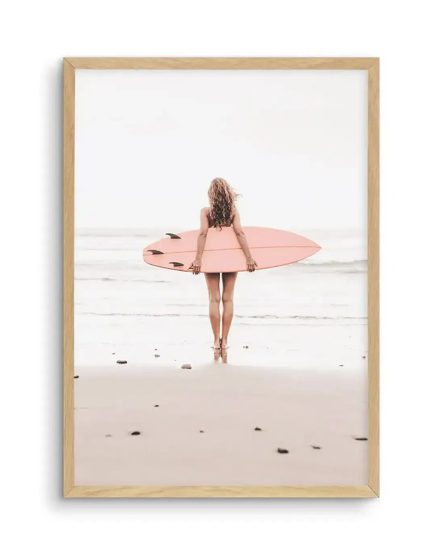 California Girl | 4 Colour Options Art Print-PRINT-Olive et Oriel-Olive et Oriel-A4 | 8.3" x 11.7" | 21 x 29.7cm-Oak-With White Border-Buy-Australian-Art-Prints-Online-with-Olive-et-Oriel-Your-Artwork-Specialists-Austrailia-Decorate-With-Coastal-Photo-Wall-Art-Prints-From-Our-Beach-House-Artwork-Collection-Fine-Poster-and-Framed-Artwork