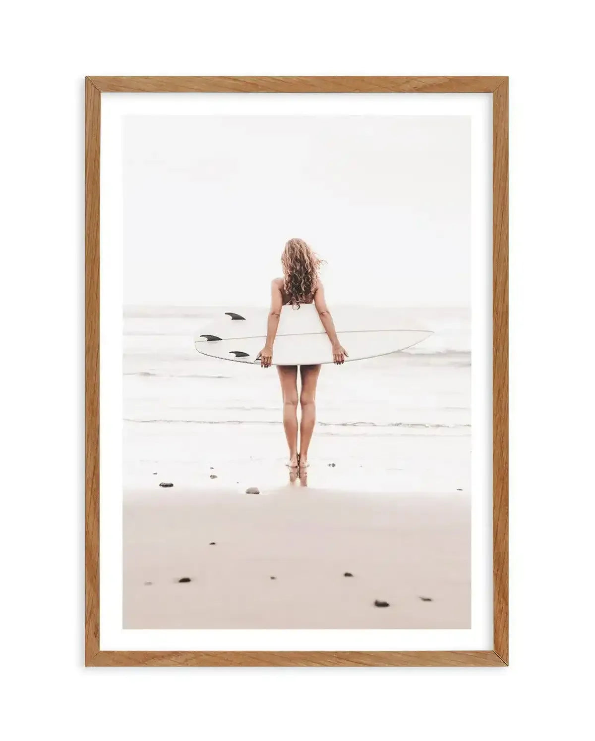 California Girl Art Print-PRINT-Olive et Oriel-Olive et Oriel-50x70 cm | 19.6" x 27.5"-Walnut-With White Border-Buy-Australian-Art-Prints-Online-with-Olive-et-Oriel-Your-Artwork-Specialists-Austrailia-Decorate-With-Coastal-Photo-Wall-Art-Prints-From-Our-Beach-House-Artwork-Collection-Fine-Poster-and-Framed-Artwork