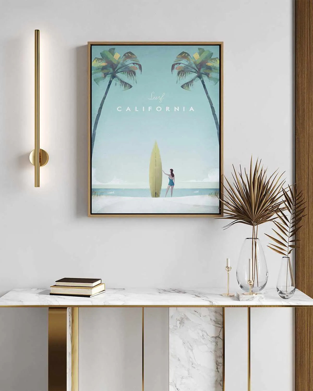 California by Henry Rivers | Framed Canvas Art Print from Olive et Oriel where you can shop wallpaper and artworks online