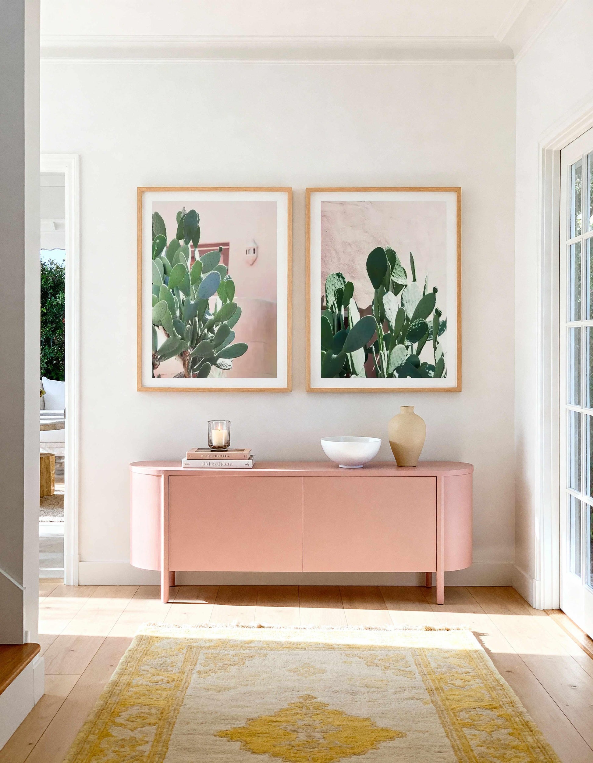 California Cactus I & II Art Print Set of 2 | Matching Wall Art from Olive et Oriel where you can shop wallpaper and artworks online